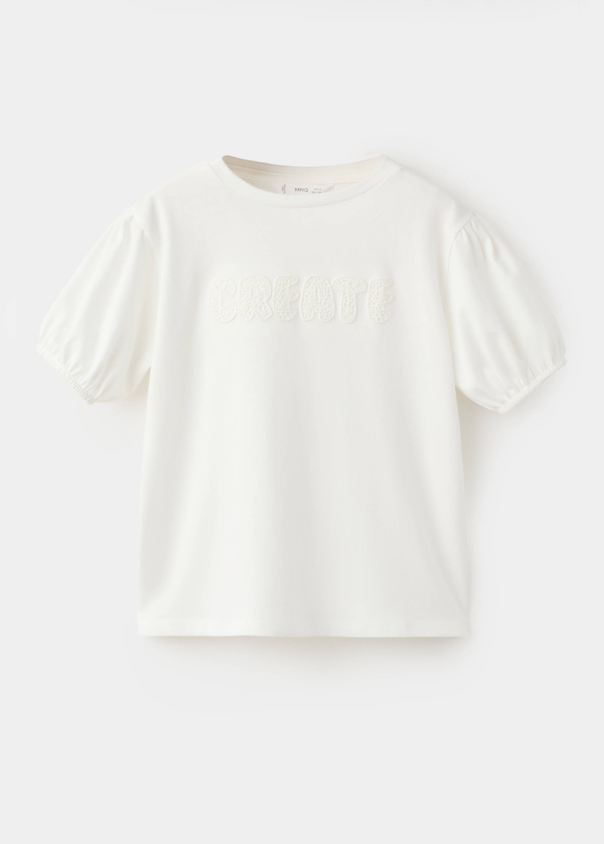 Embroidered cotton T-shirt - Article without model