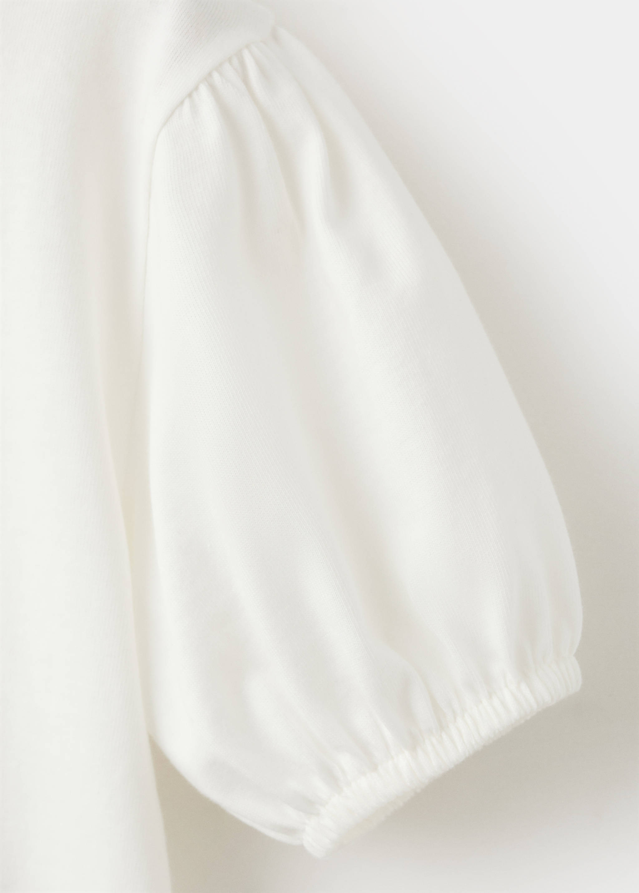 Embroidered cotton T-shirt - Details of the article 0