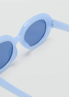 Oval-frame sunglasses — Sky Blue 3