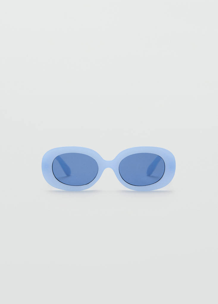 Oval-frame sunglasses — Sky Blue