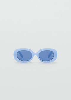 Oval-frame sunglasses — Sky Blue 1