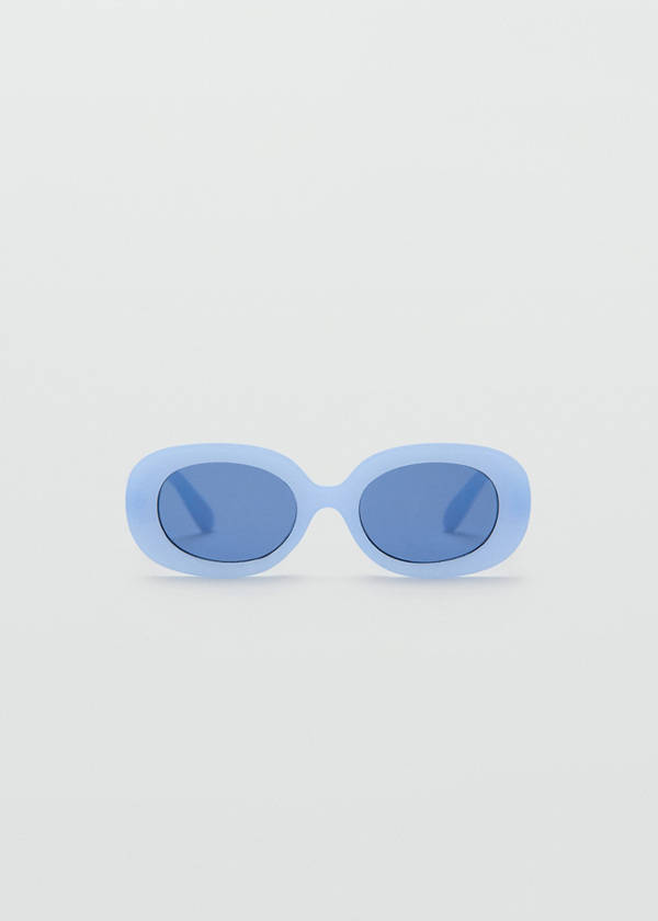 Oval-frame sunglasses — Sky Blue