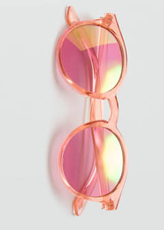 Round-framed sunglasses — Pink 4