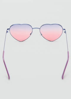 Heart-shape sunglasses — Lilac 3