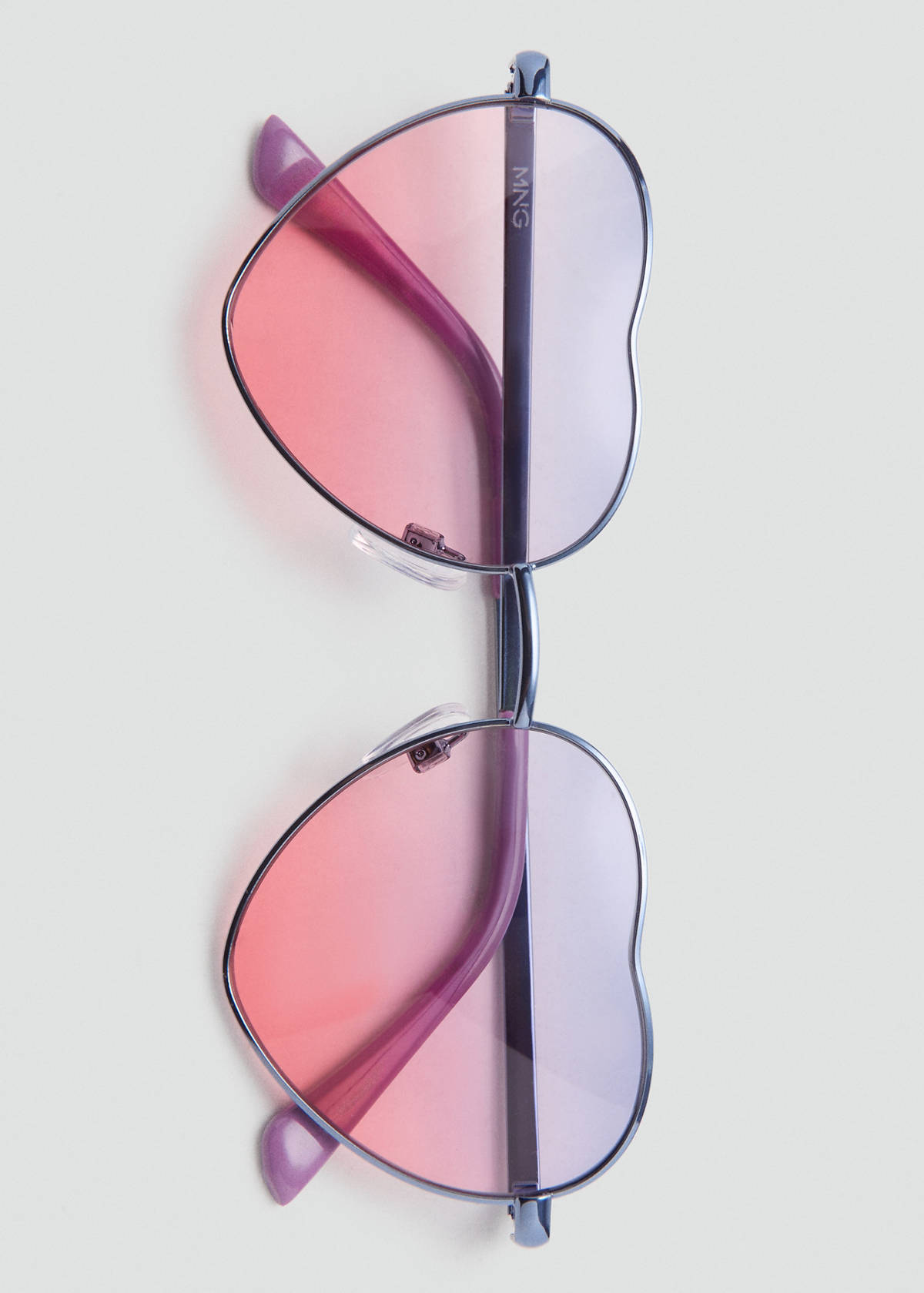 Heart-shape sunglasses — Lilac