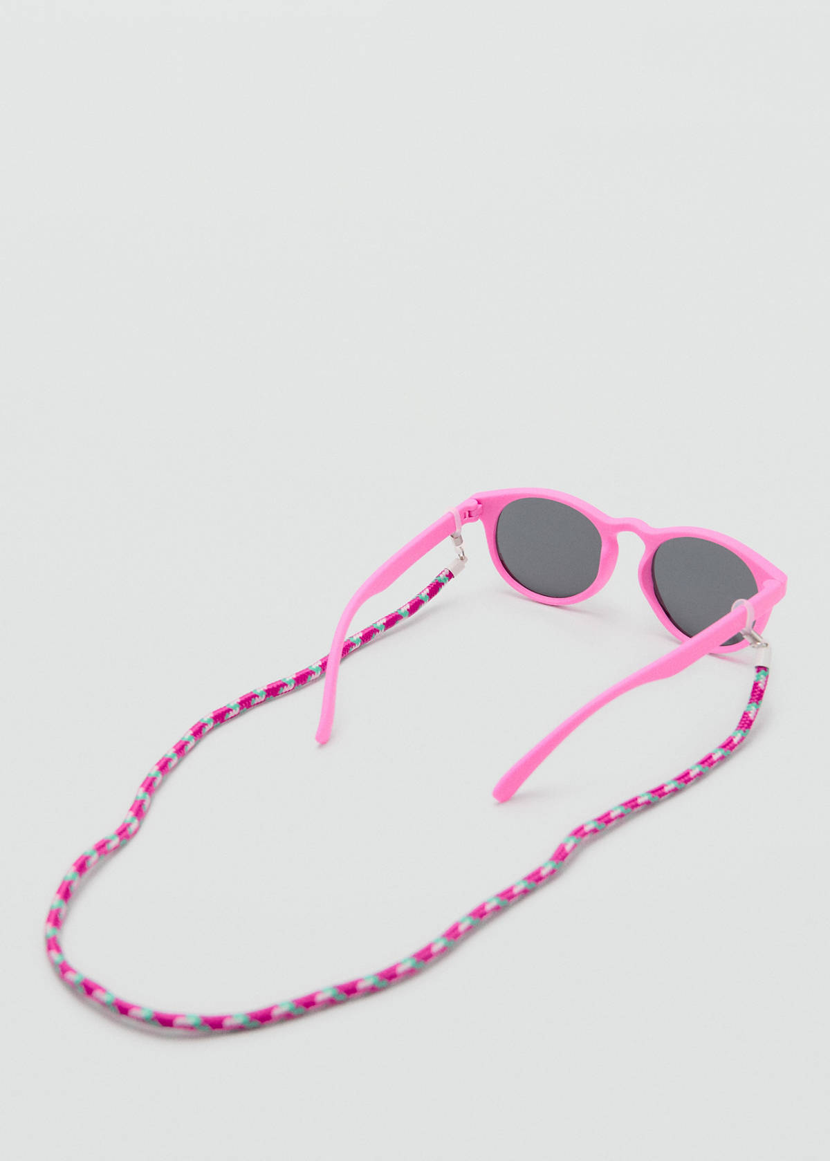 Sunglasses with chain — Neon Pink