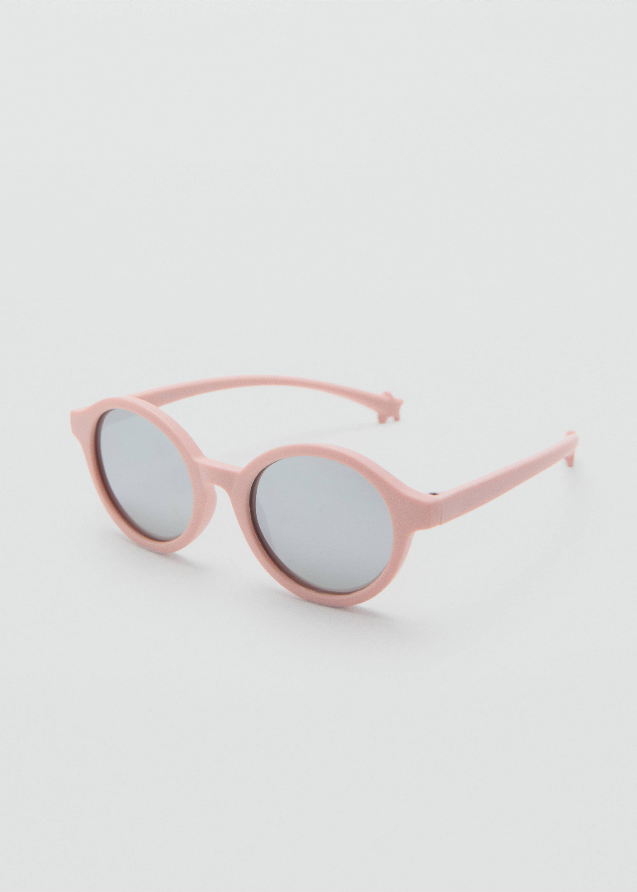 Gafas de sol flexibles redondas - Plano medio, Rosa palo. Ref: 27004429-00.
