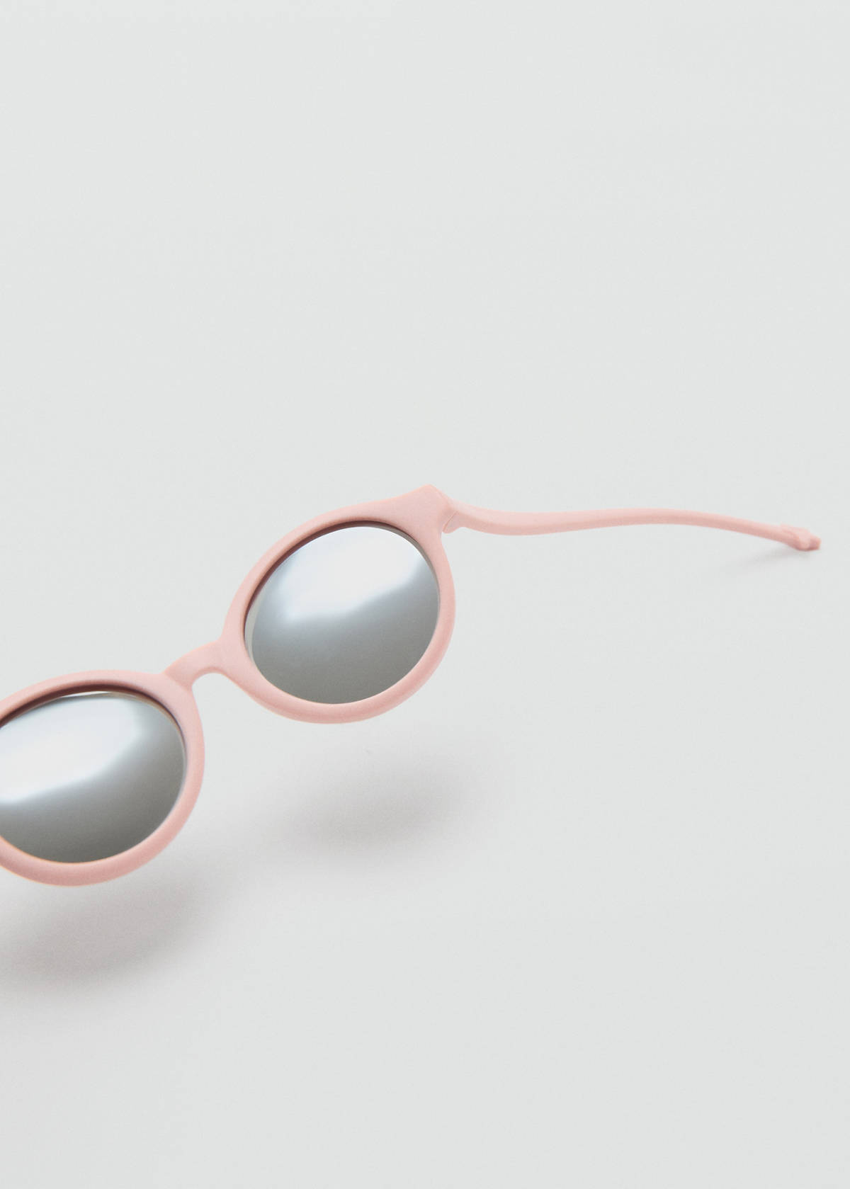Flexible round sunglasses — Pale Pink