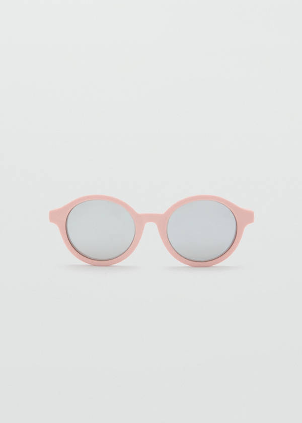 Flexible round sunglasses — Pale Pink