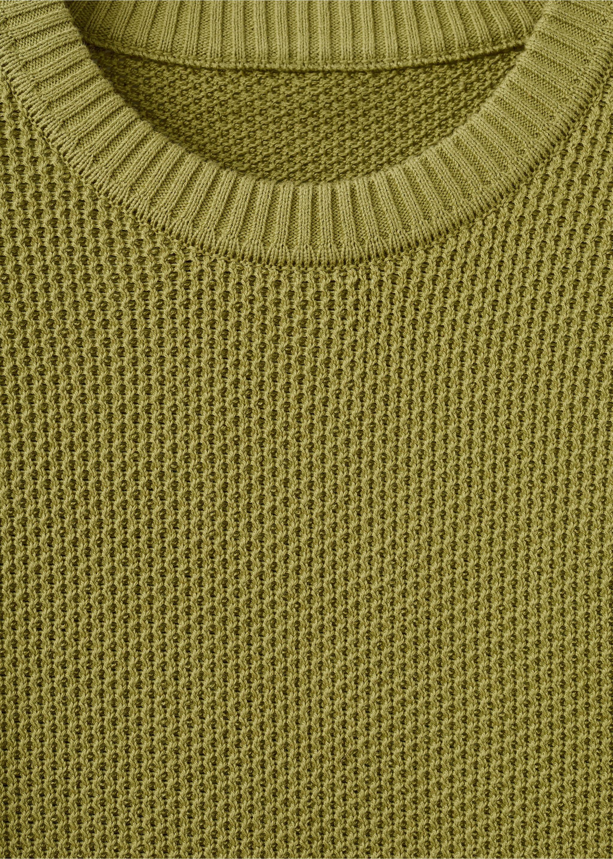 Jersey punto medio microestructura - Detalle del artículo 8, Verde manzana. Ref: 27004431-00.