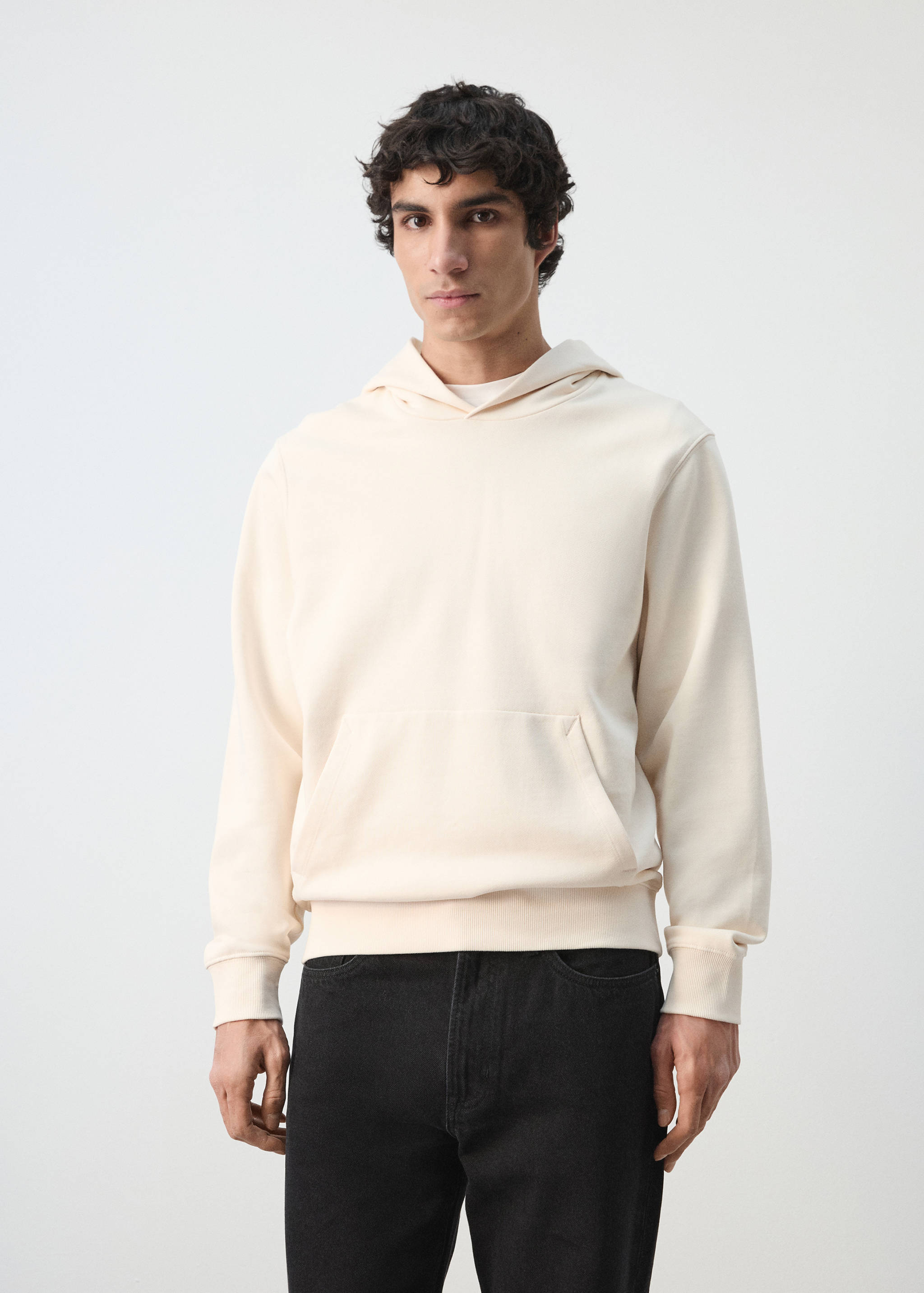 100% lightweight cotton hooded sweatshirt - Medium plane