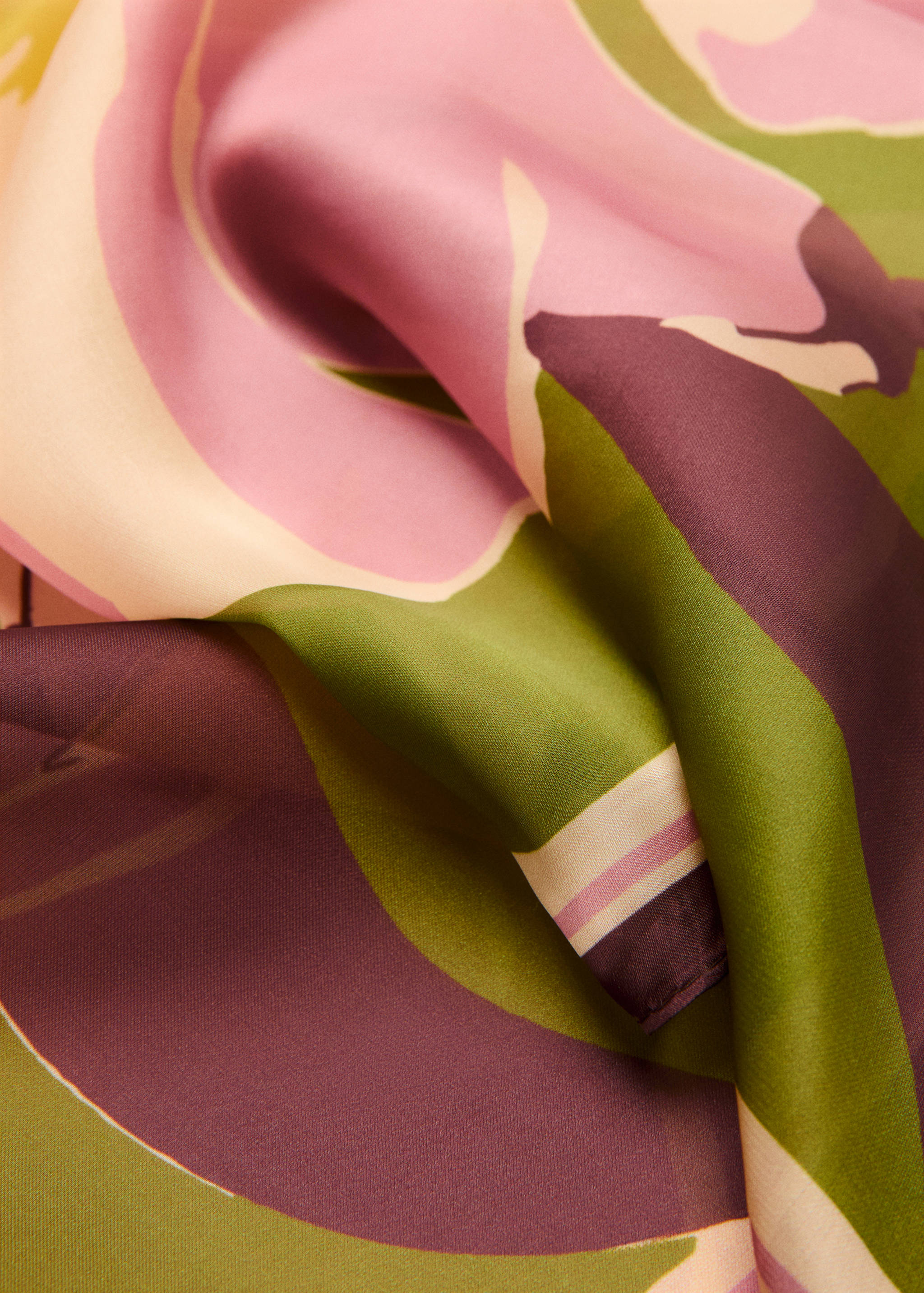 Floral print scarf - Medium plane