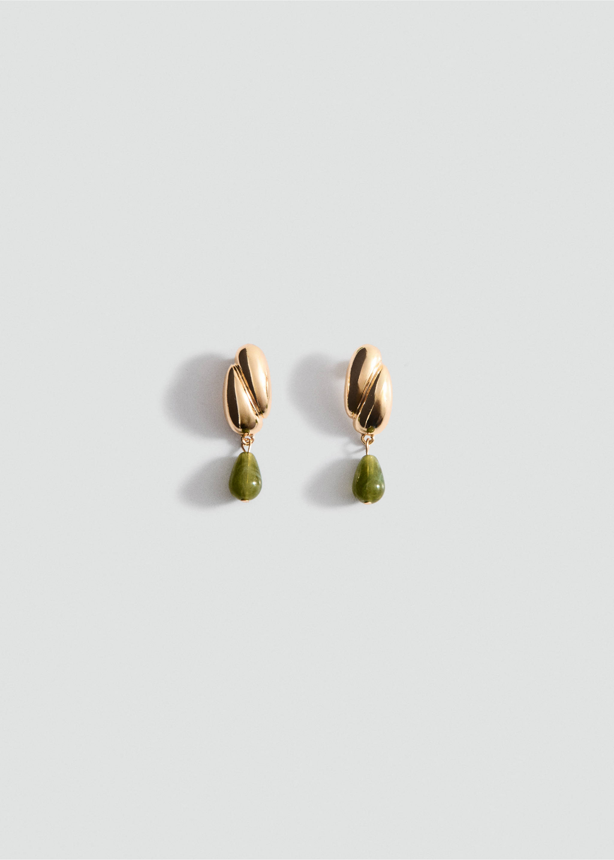 Combined long earrings - Article without model, Gold. Ref: 27004439-00.