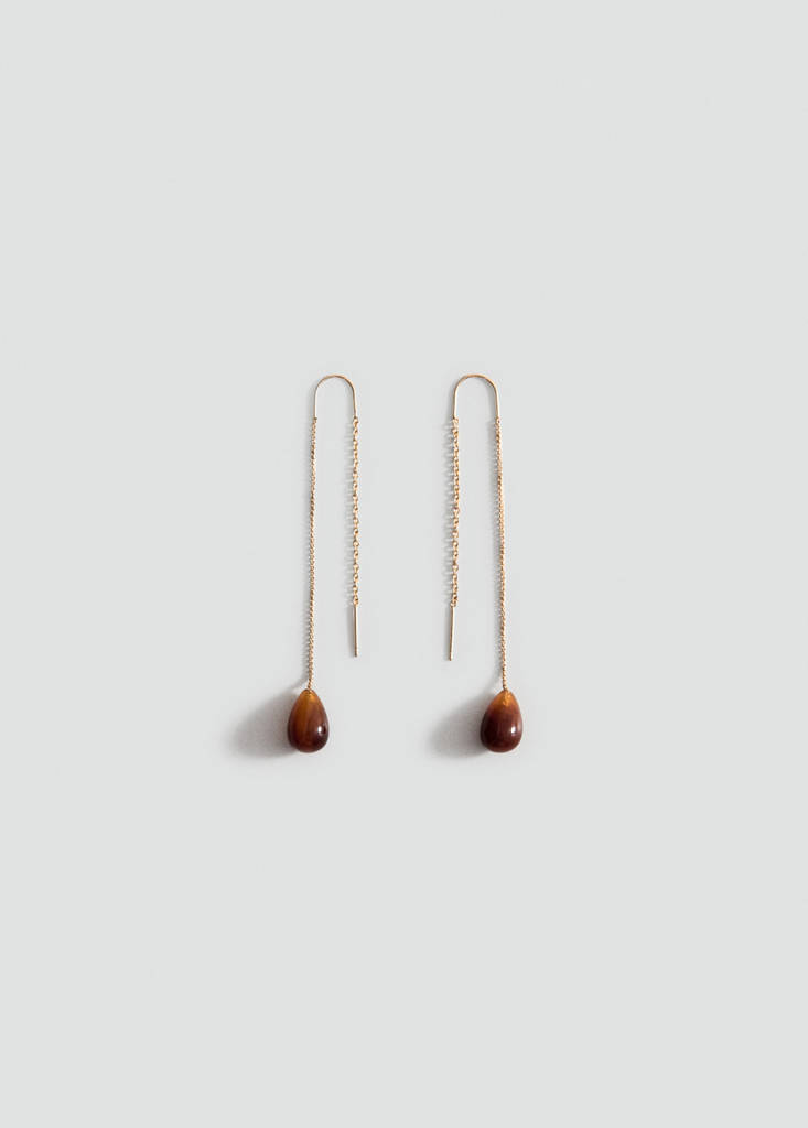 Pendientes colgantes gota resina