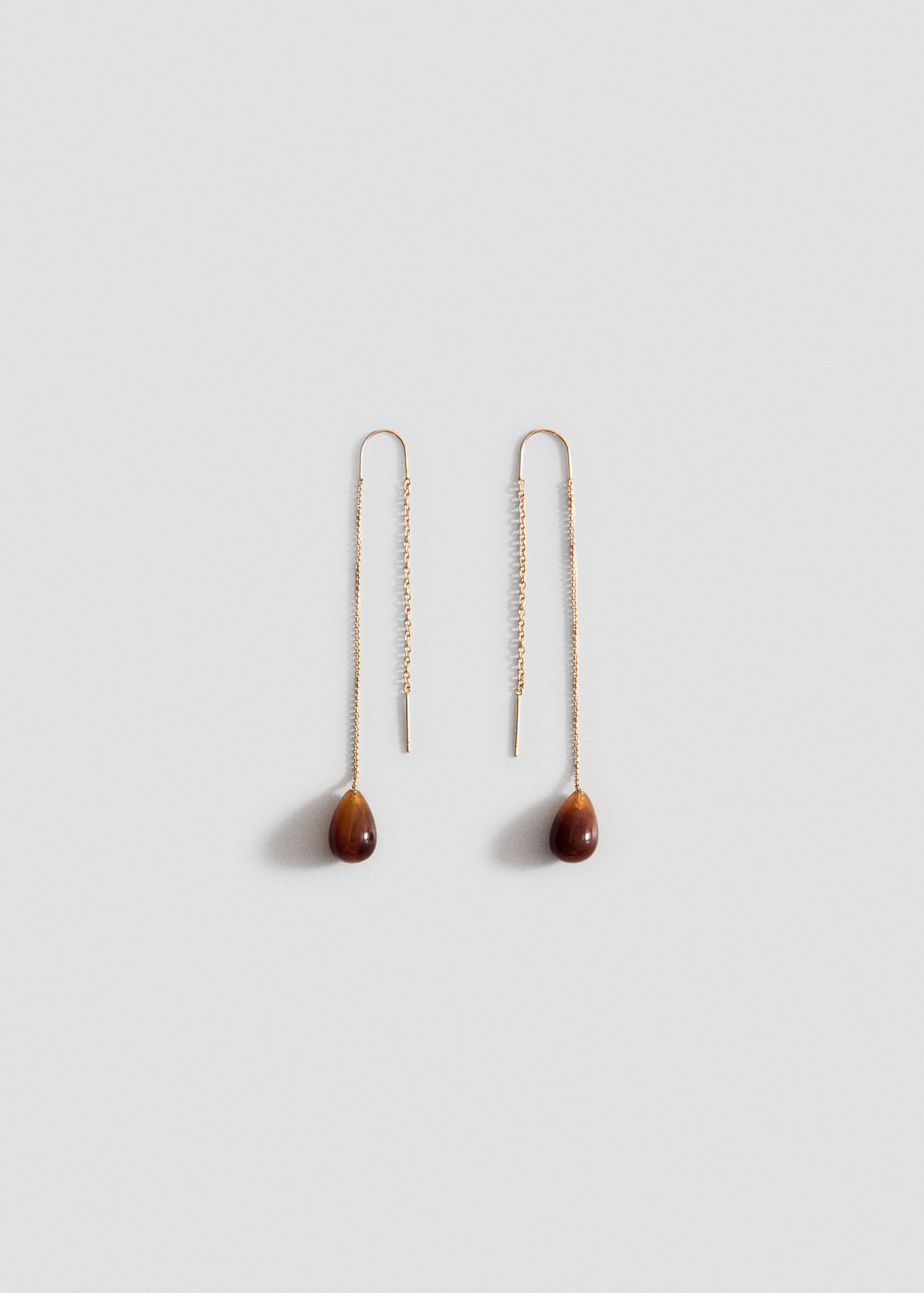 Resin drop hanging earrings - Article without model