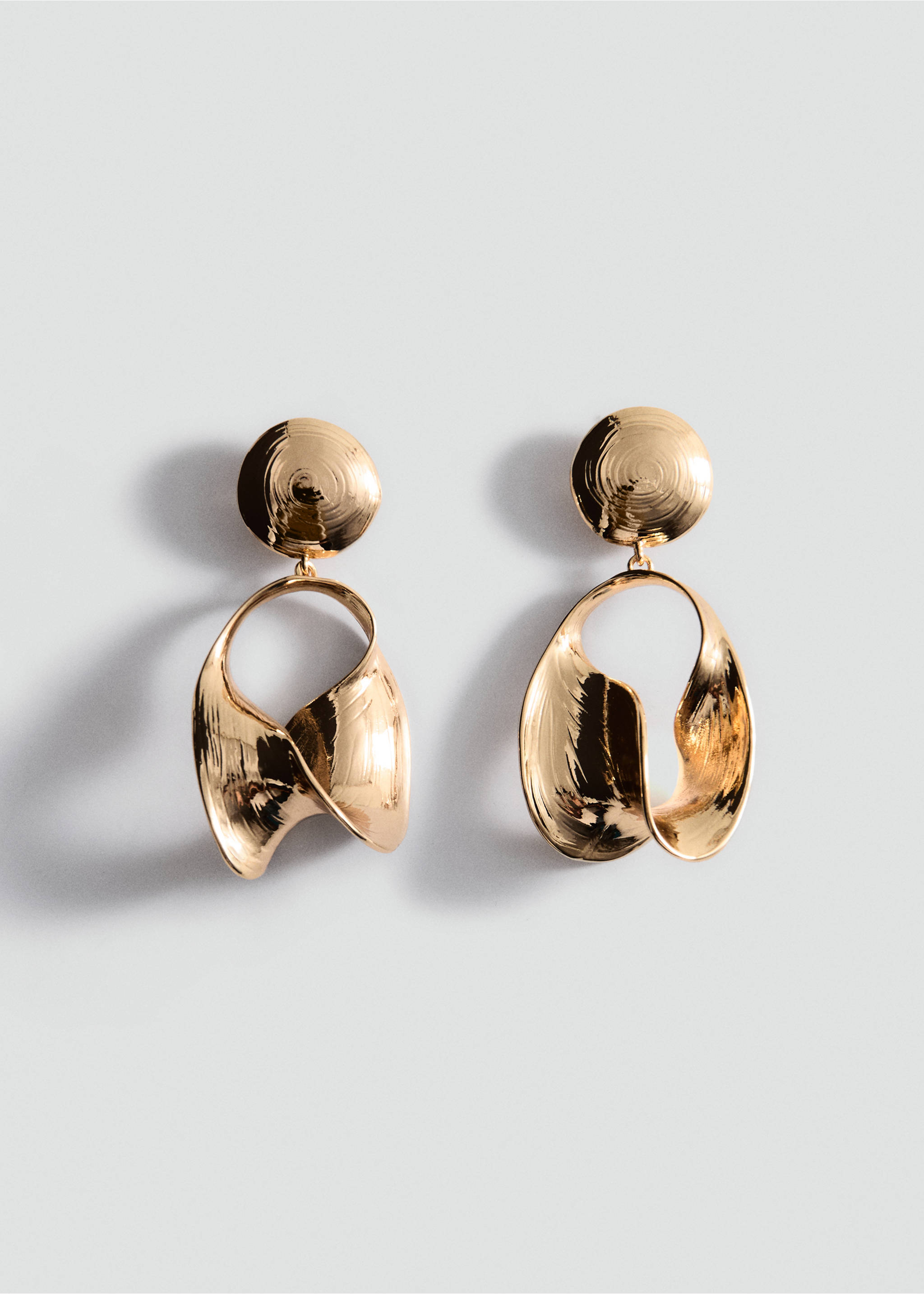 Mixed pendant earrings - Article without model, Gold. Ref: 27004444-00.