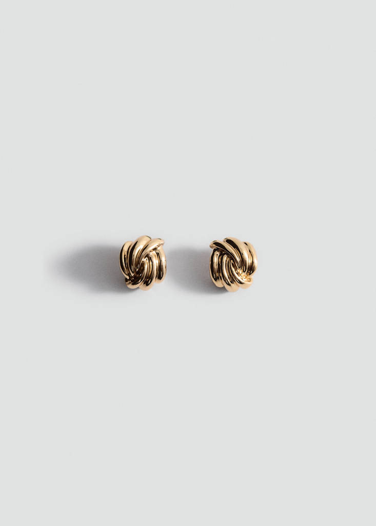 Pendientes nudo entrelazado