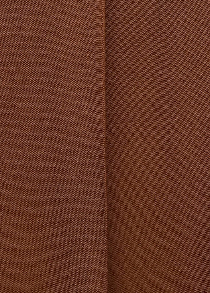 Straight low-rise suit trousers — Cognac