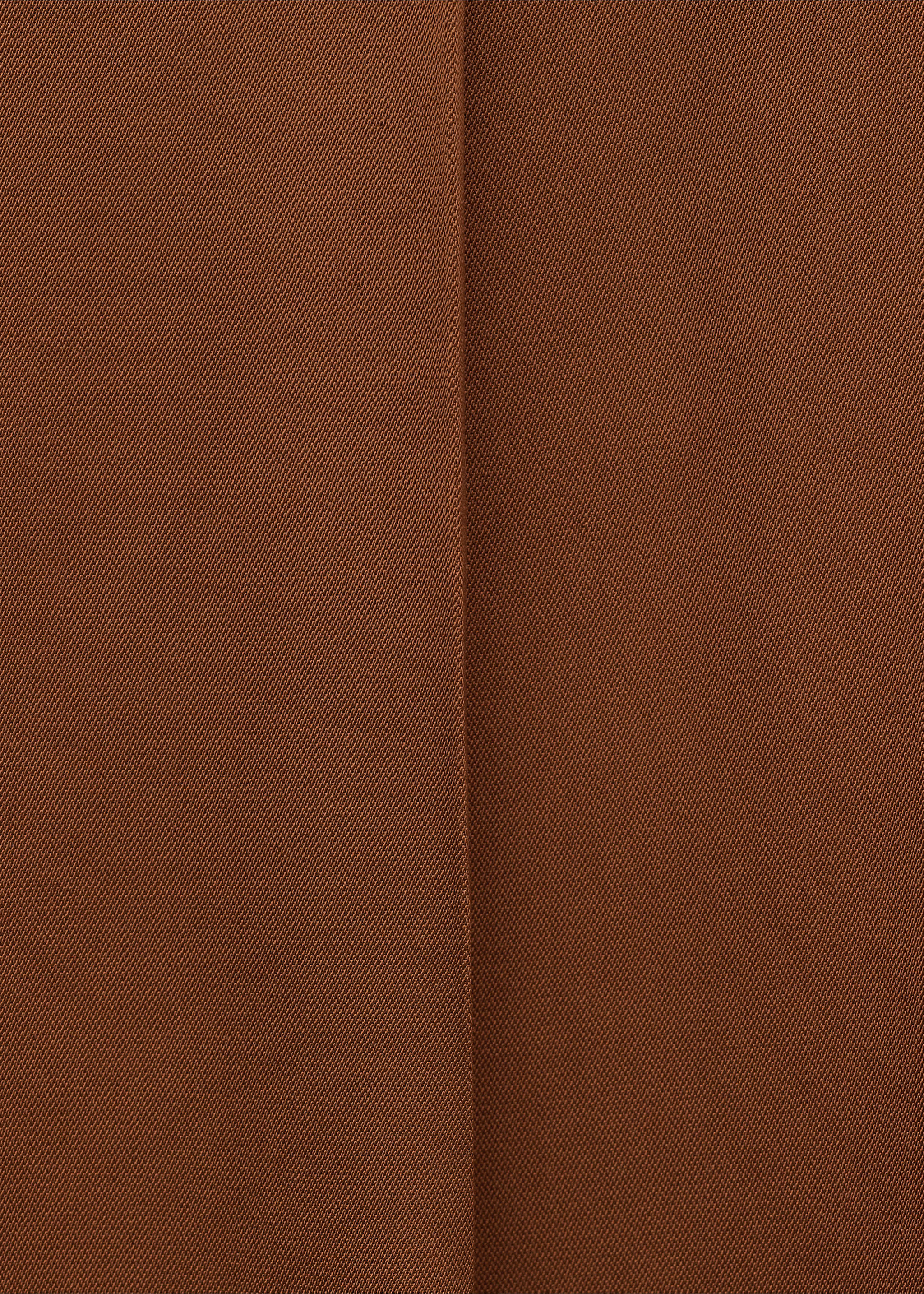 Straight low-rise suit trousers - Details of the article 0, Cognac. Ref: 27004450-00.