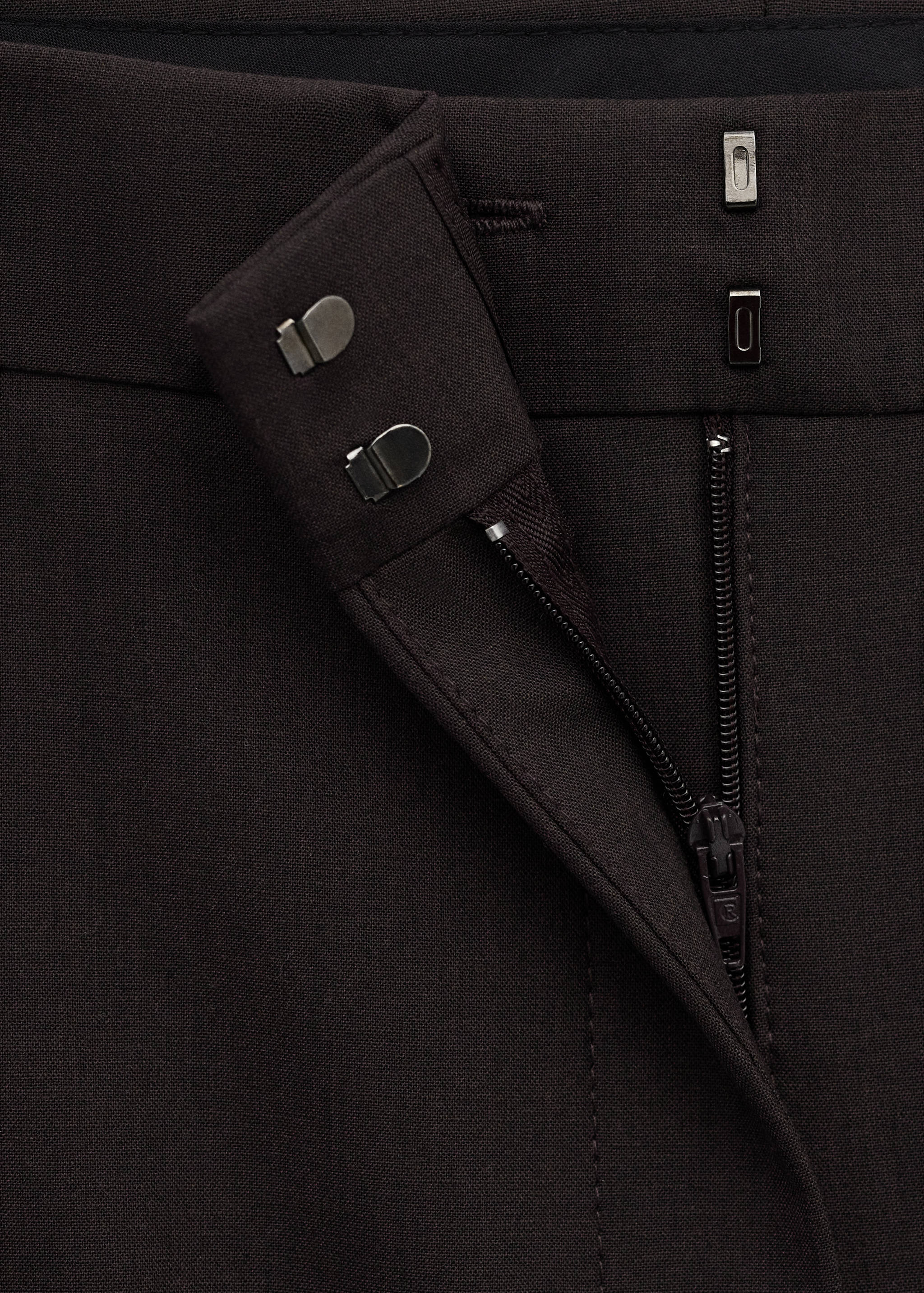 Костюмные шерстяные брюки со средней посадкой - Деталь изделия 8