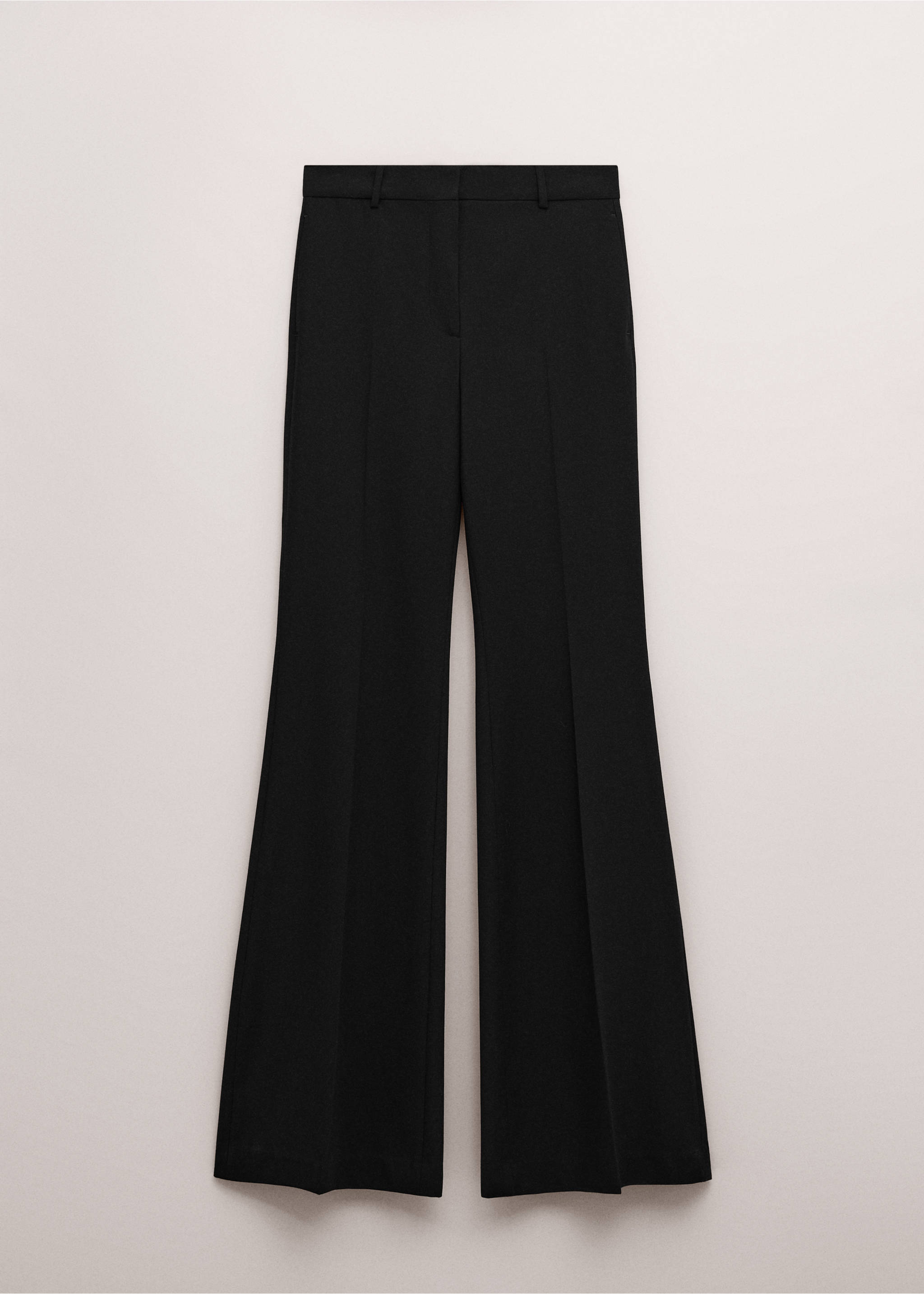 Mid-rise flare trousers - Article without model, Black. Ref: 27004452-00.