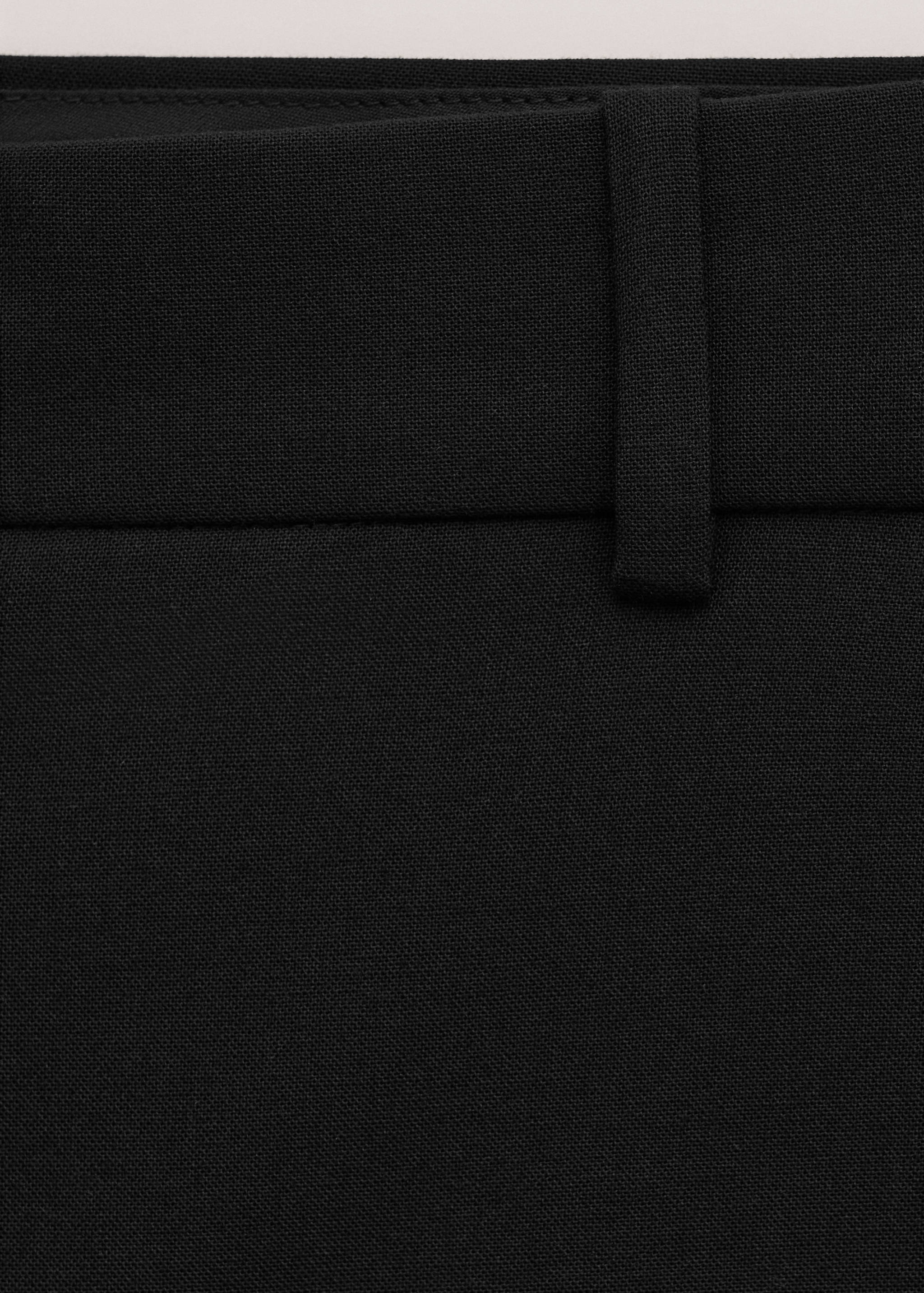 Mid-rise flare trousers - Details of the article 0