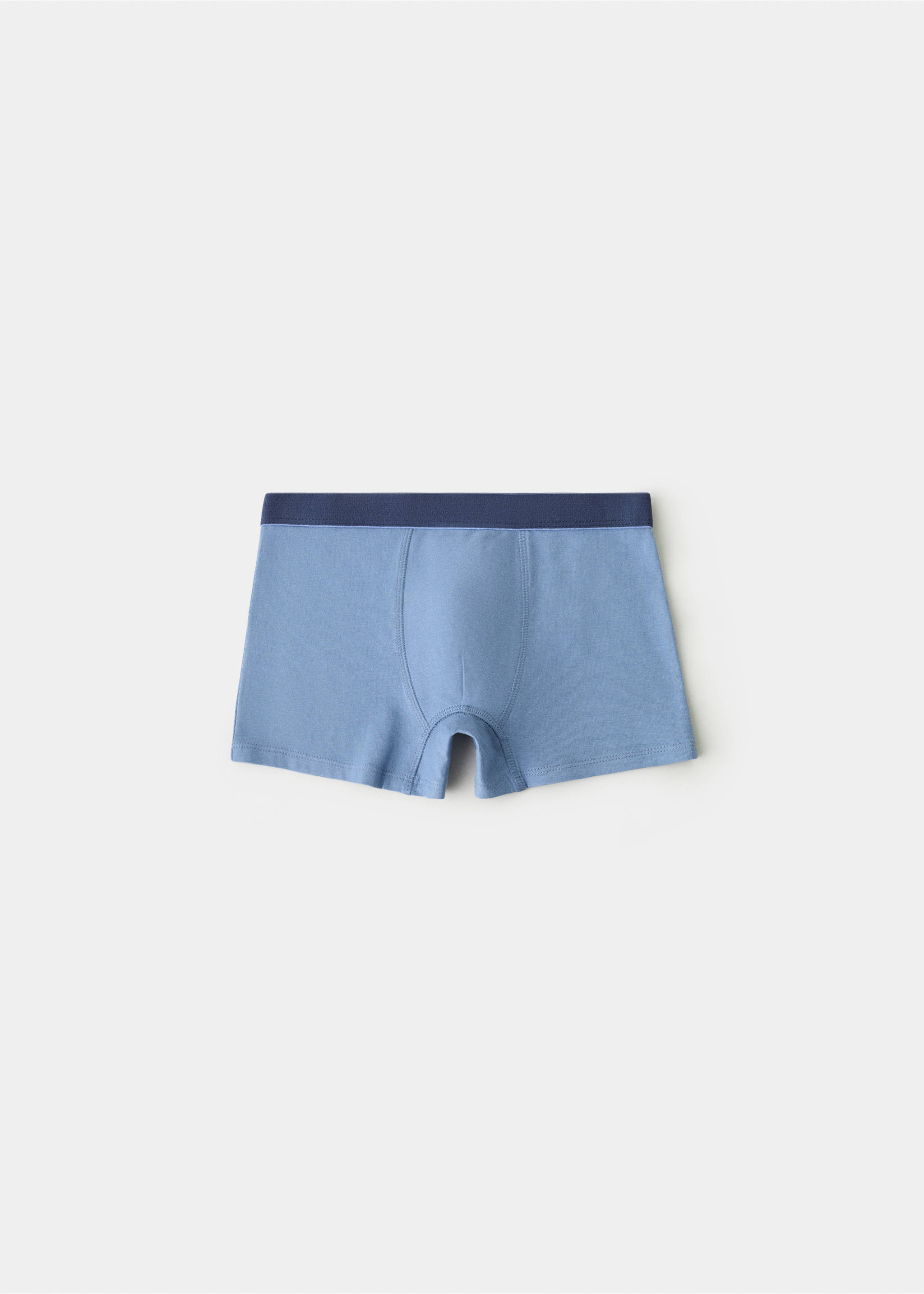 Pack of 3 cotton combination briefs - Reverse of the article, Blue. Ref: 27004775-00.