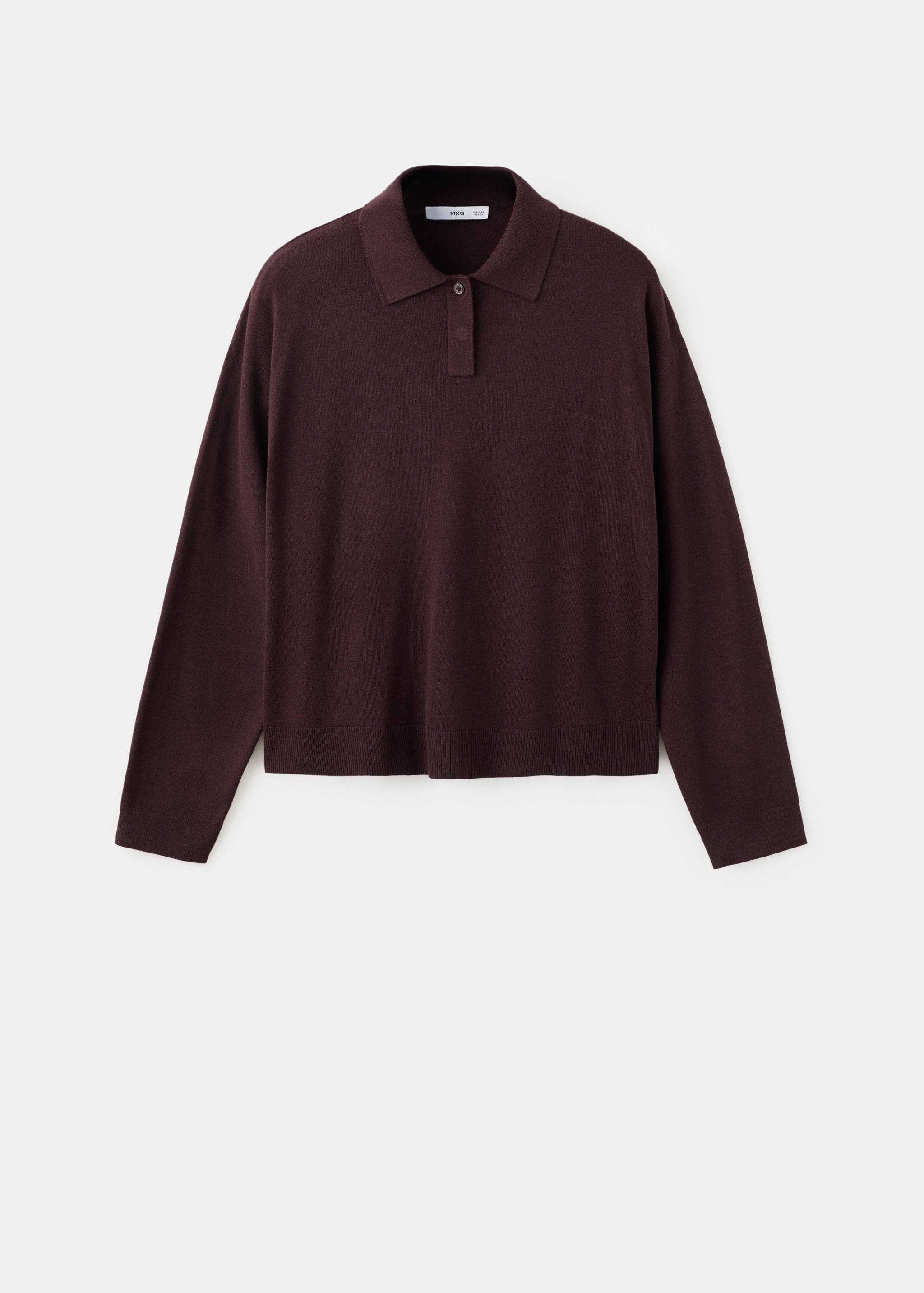 Knitted polo-neck sweater - Article without model