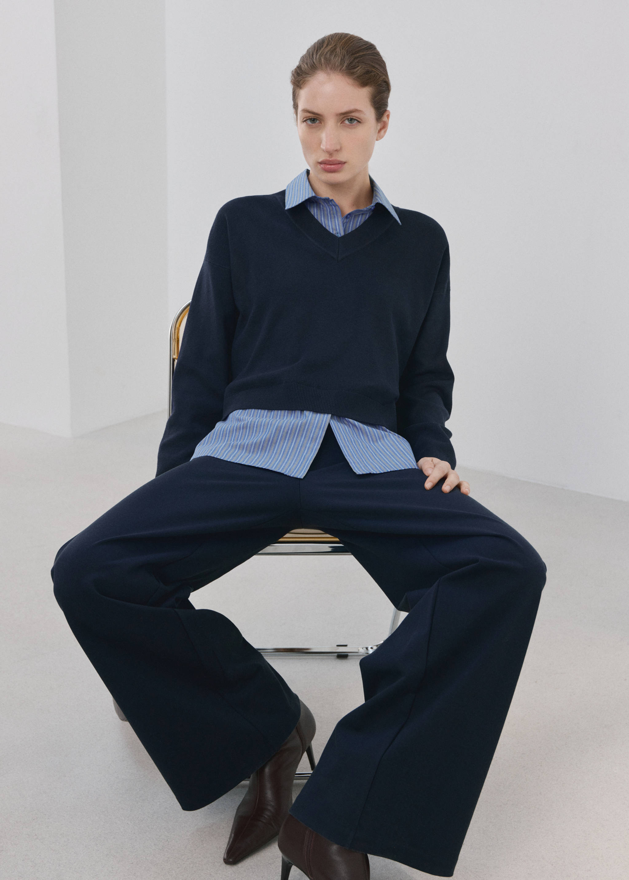 Pull-over chemise combiné - Détail de l'article 2