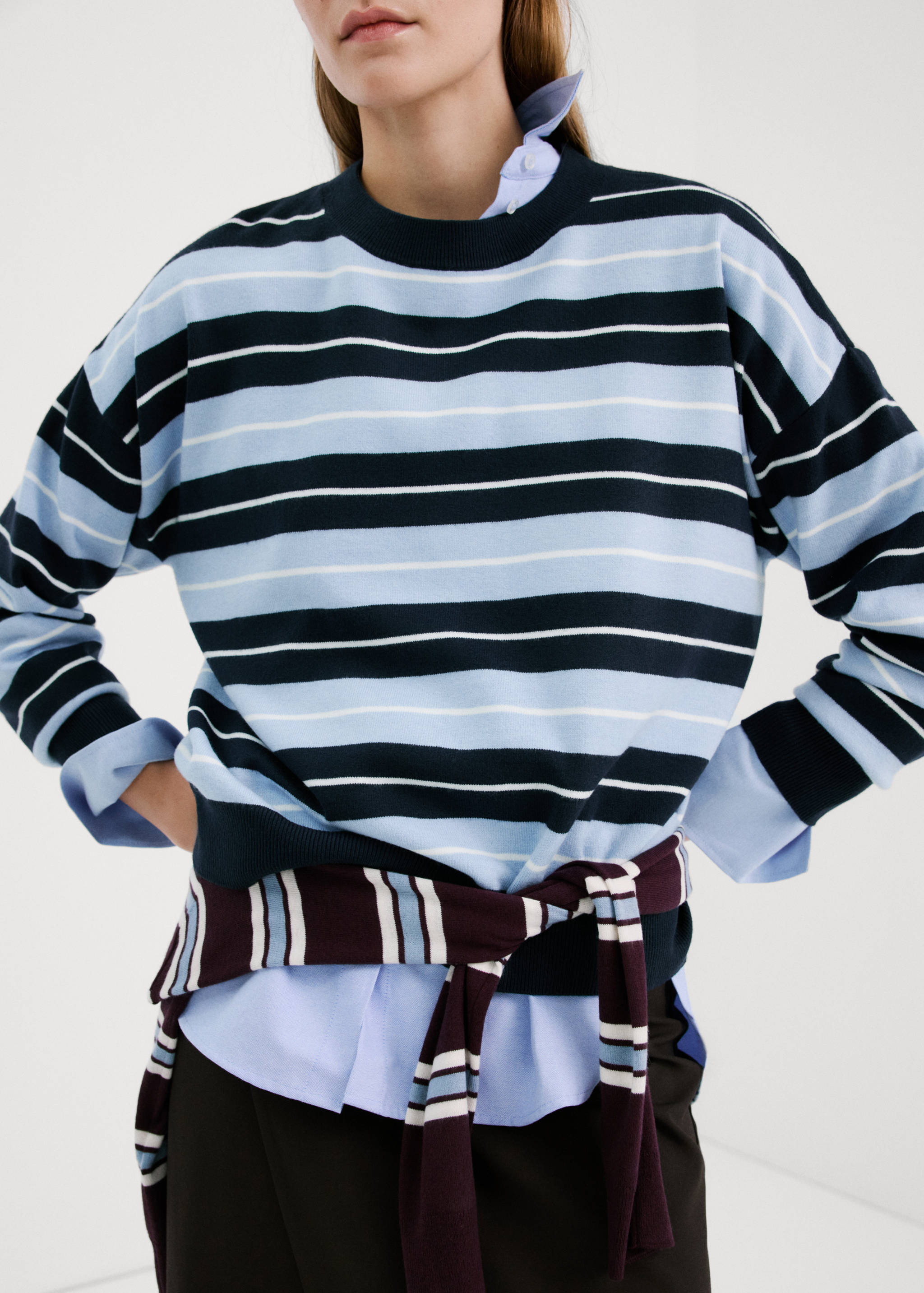 Knit striped sweater - Details of the article 6