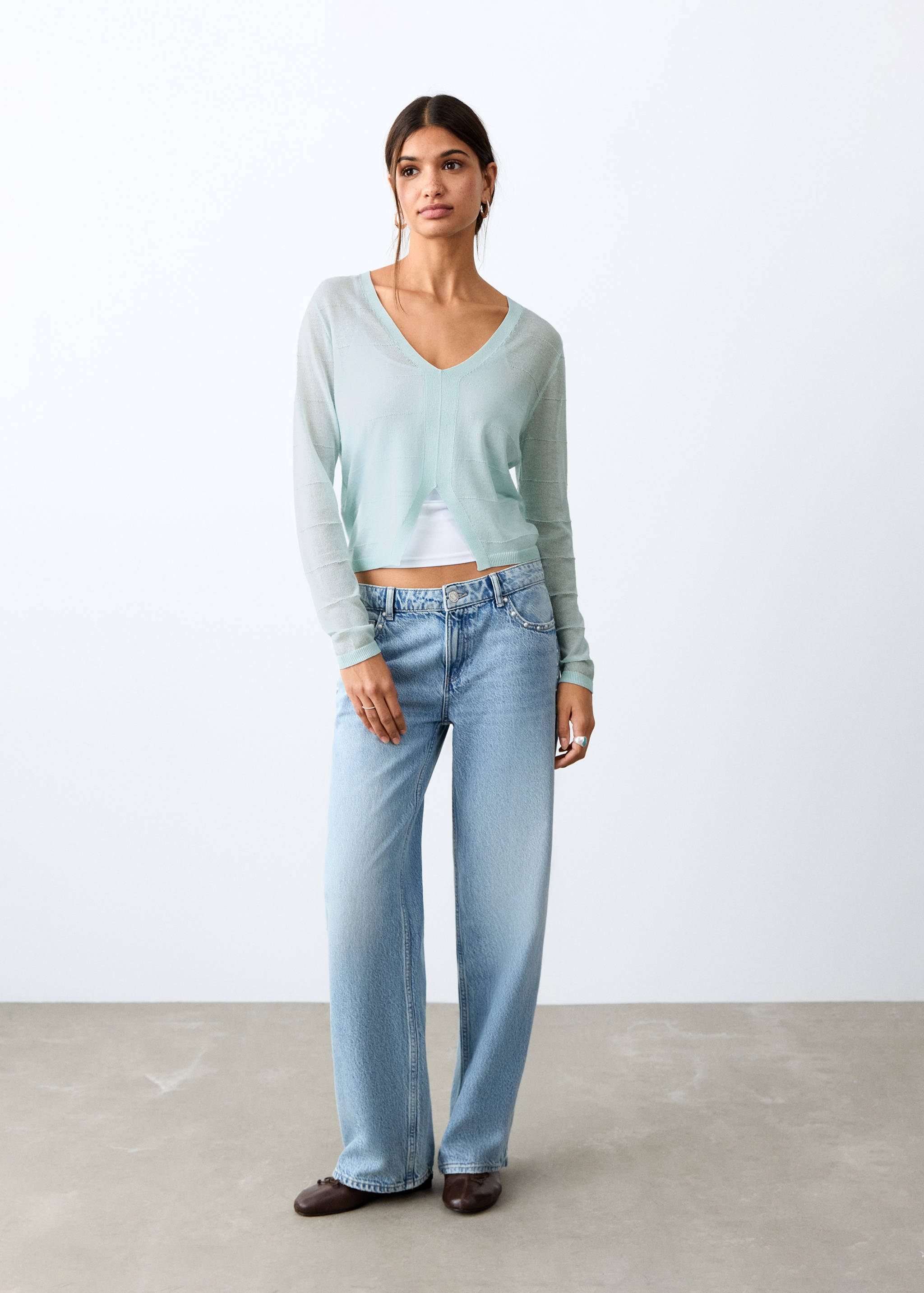 Jumper with slit detail - General plane