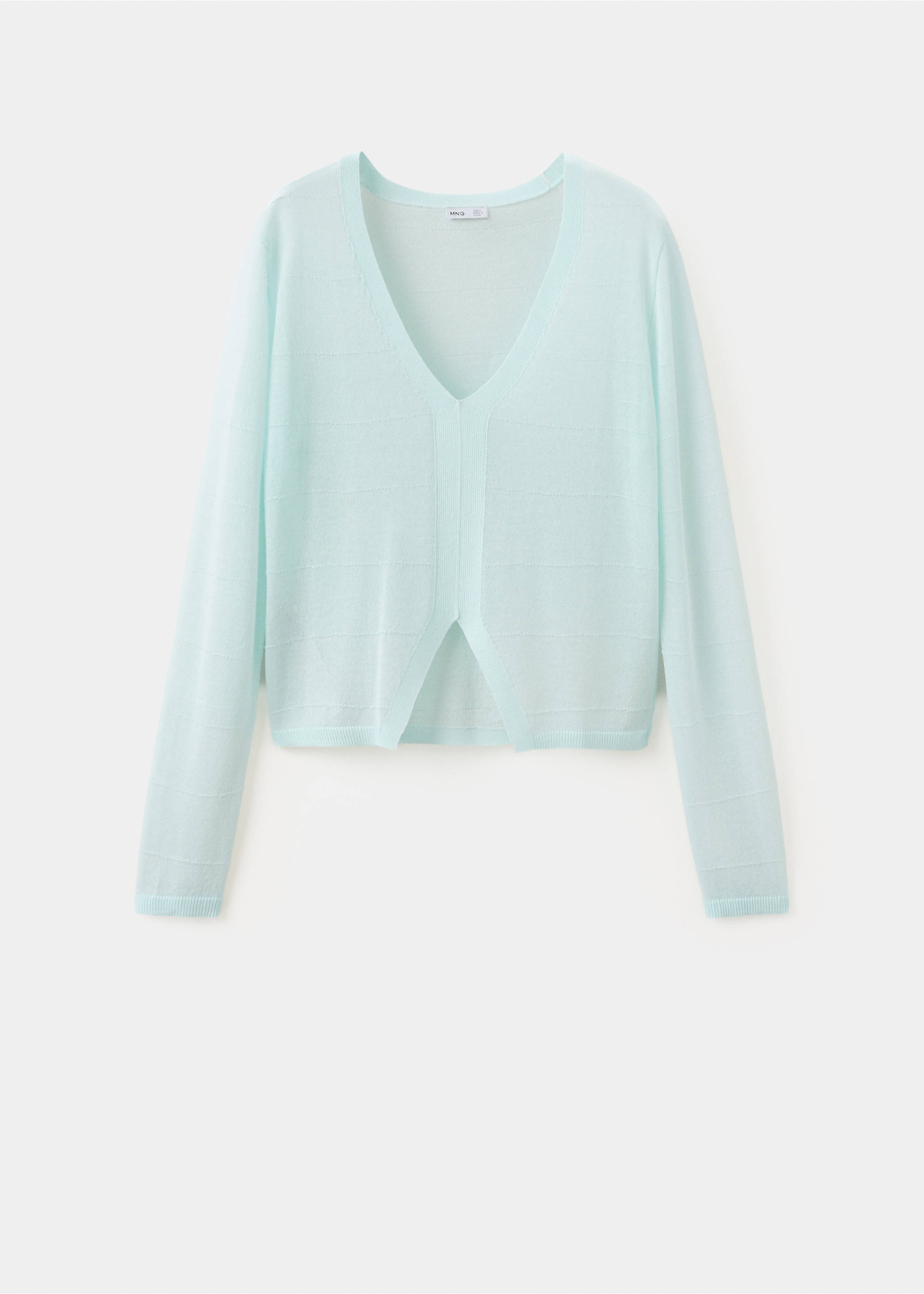 Jumper with slit detail - Article without model, Mint Green. Ref: 27004785-00.