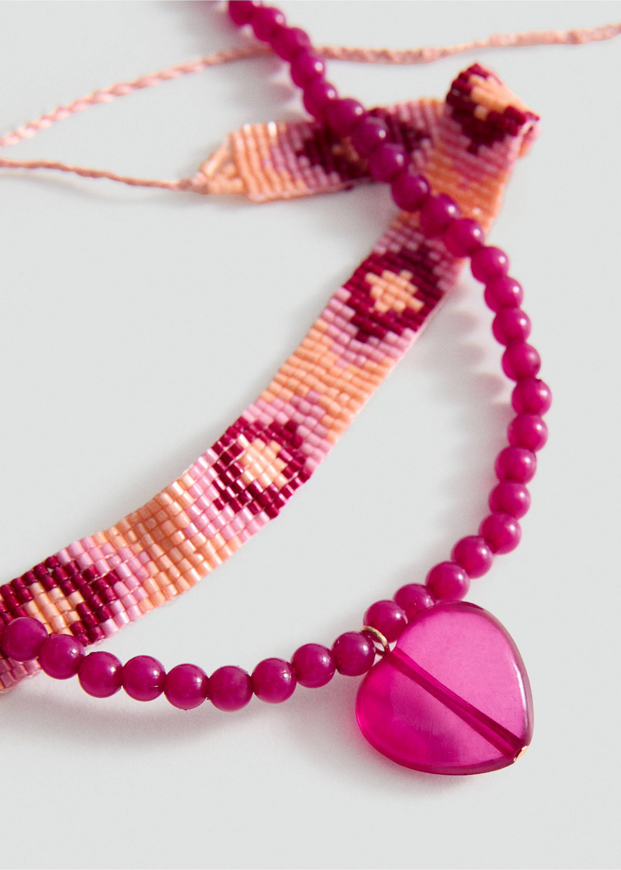 Pack 2 collares - Plano medio, Rosa. Ref: 27004789-00.