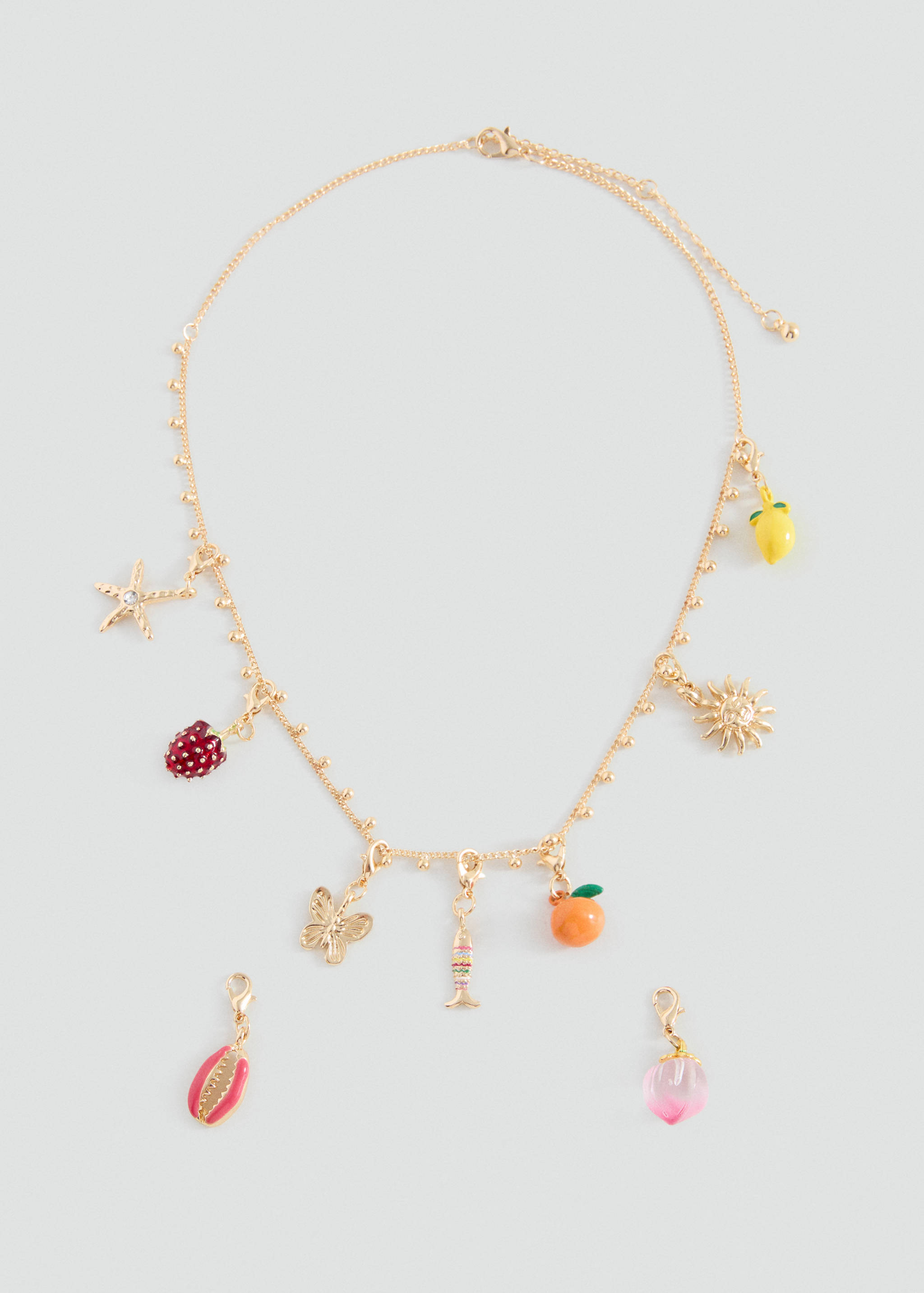 Pendant necklace with charms - Article without model