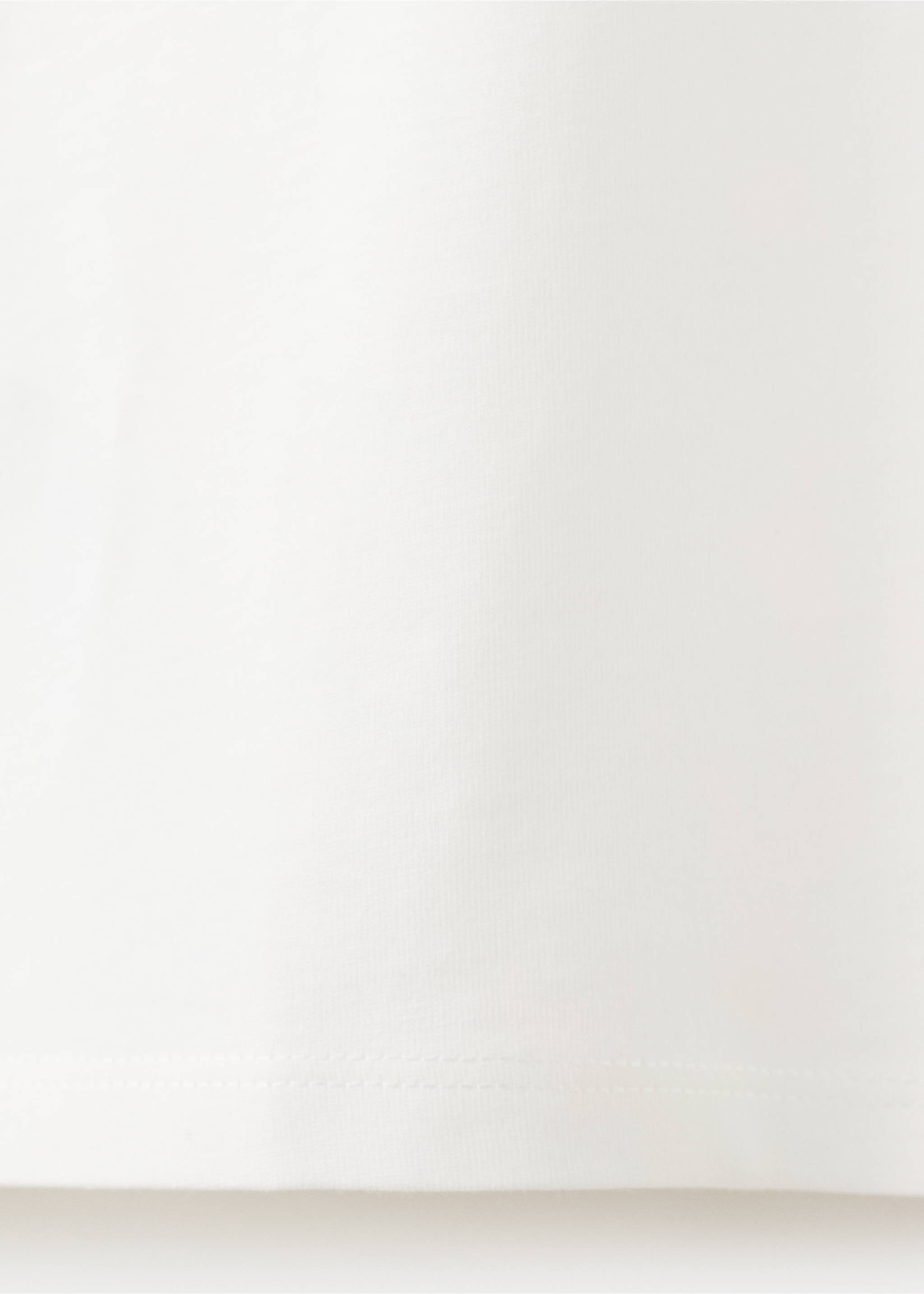 Short-sleeved printed t-shirt - Details of the article 0, Off White. Ref: 27005155-00.