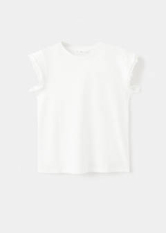Short-sleeved ruffle t-shirt — Off White 1