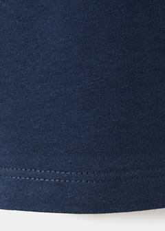 Short-sleeved ruffle t-shirt — Navy 4