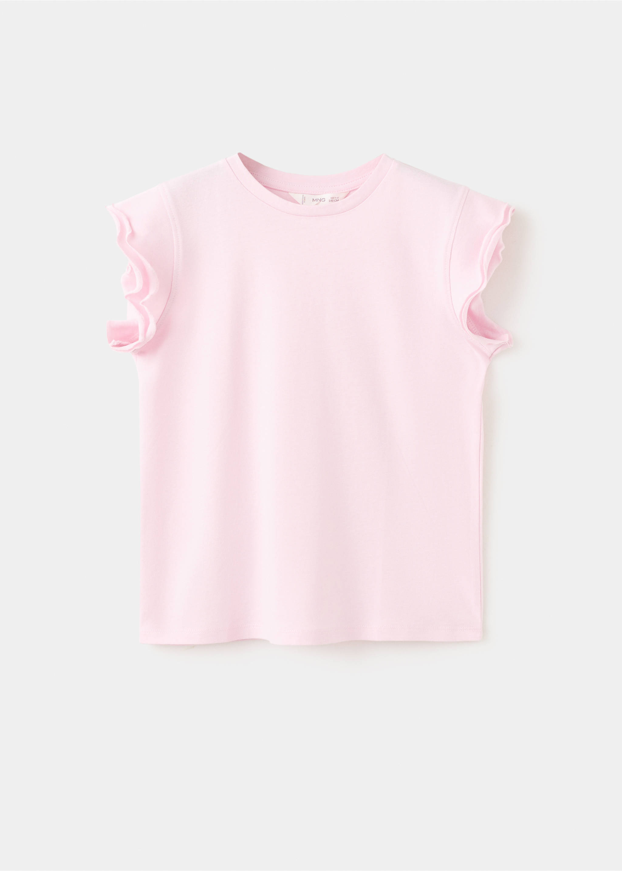 Футболка с воланами - Изделие без модели, Розовый. Ref: 27005156-00.