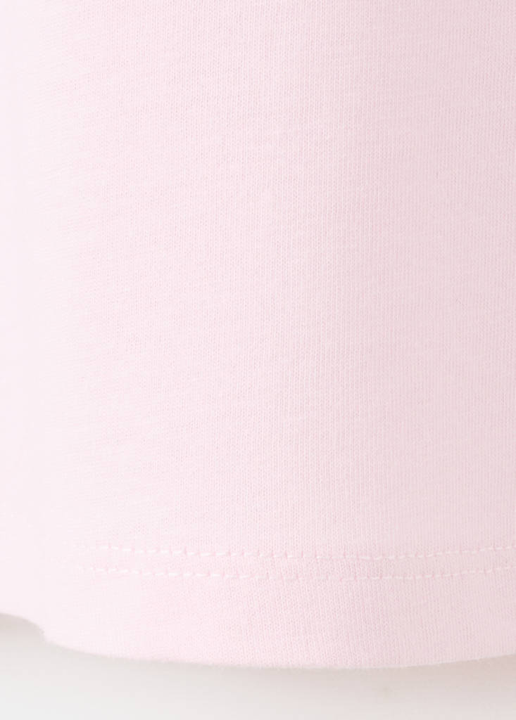 Short-sleeved ruffle t-shirt — Pink