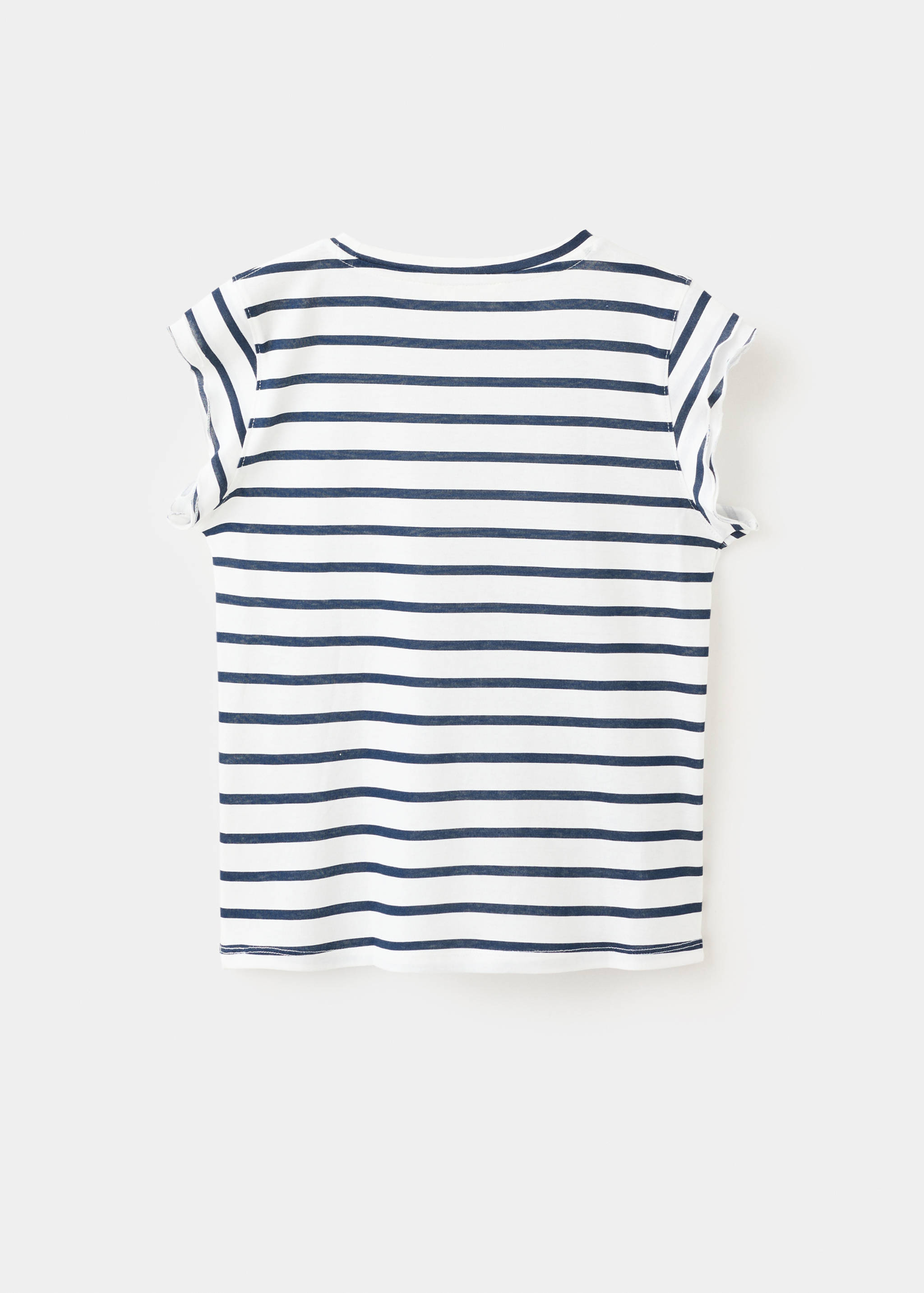 Ruffled striped t-shirt - Reverse of the article