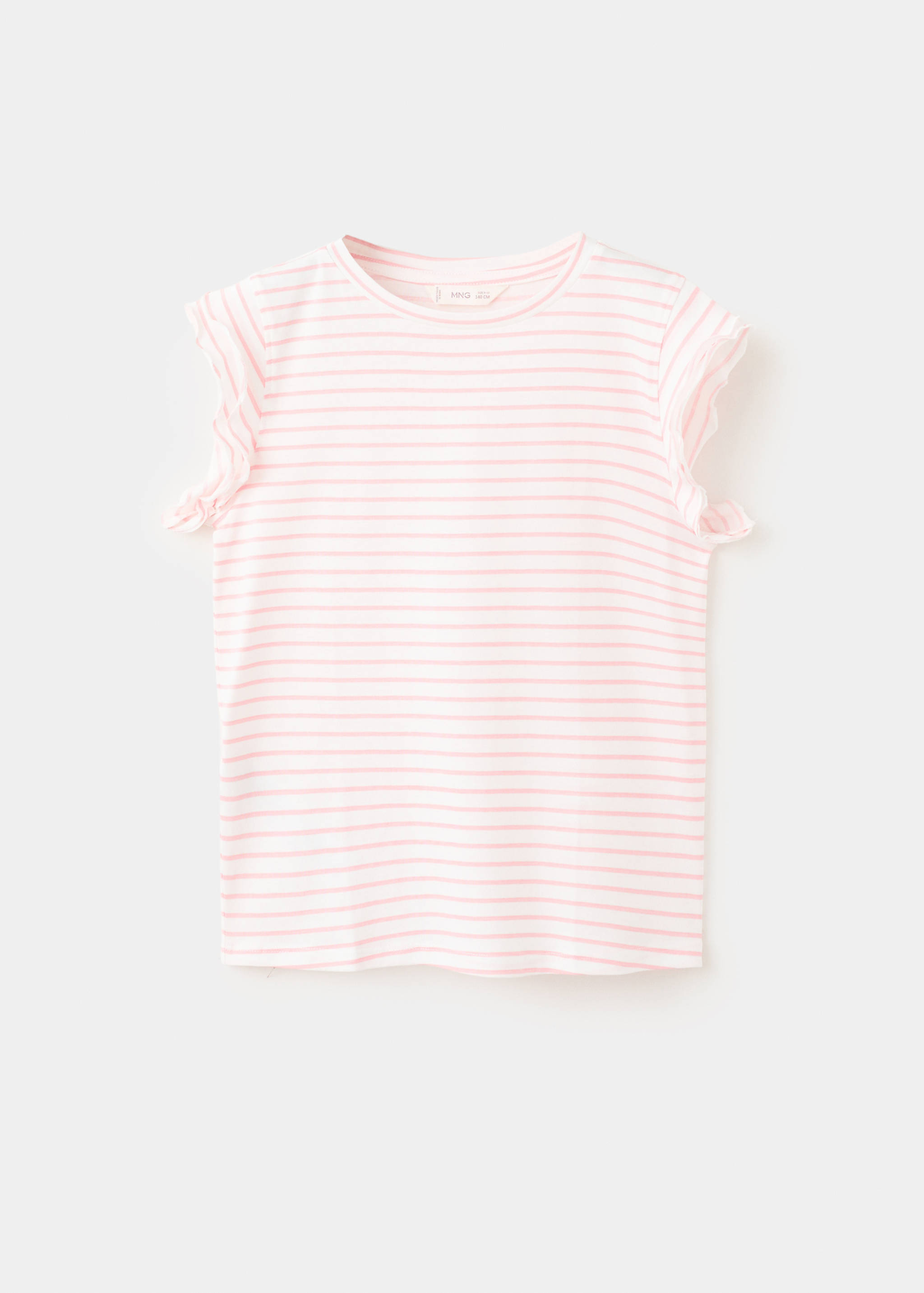 Ruffled striped t-shirt - Article without model