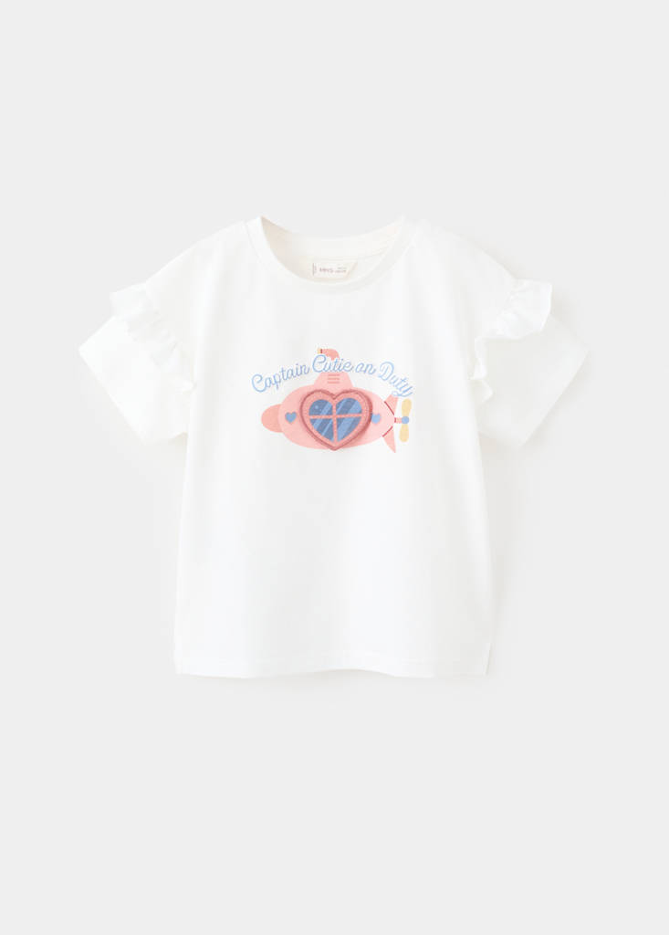 T-shirt with print drawing — Off White