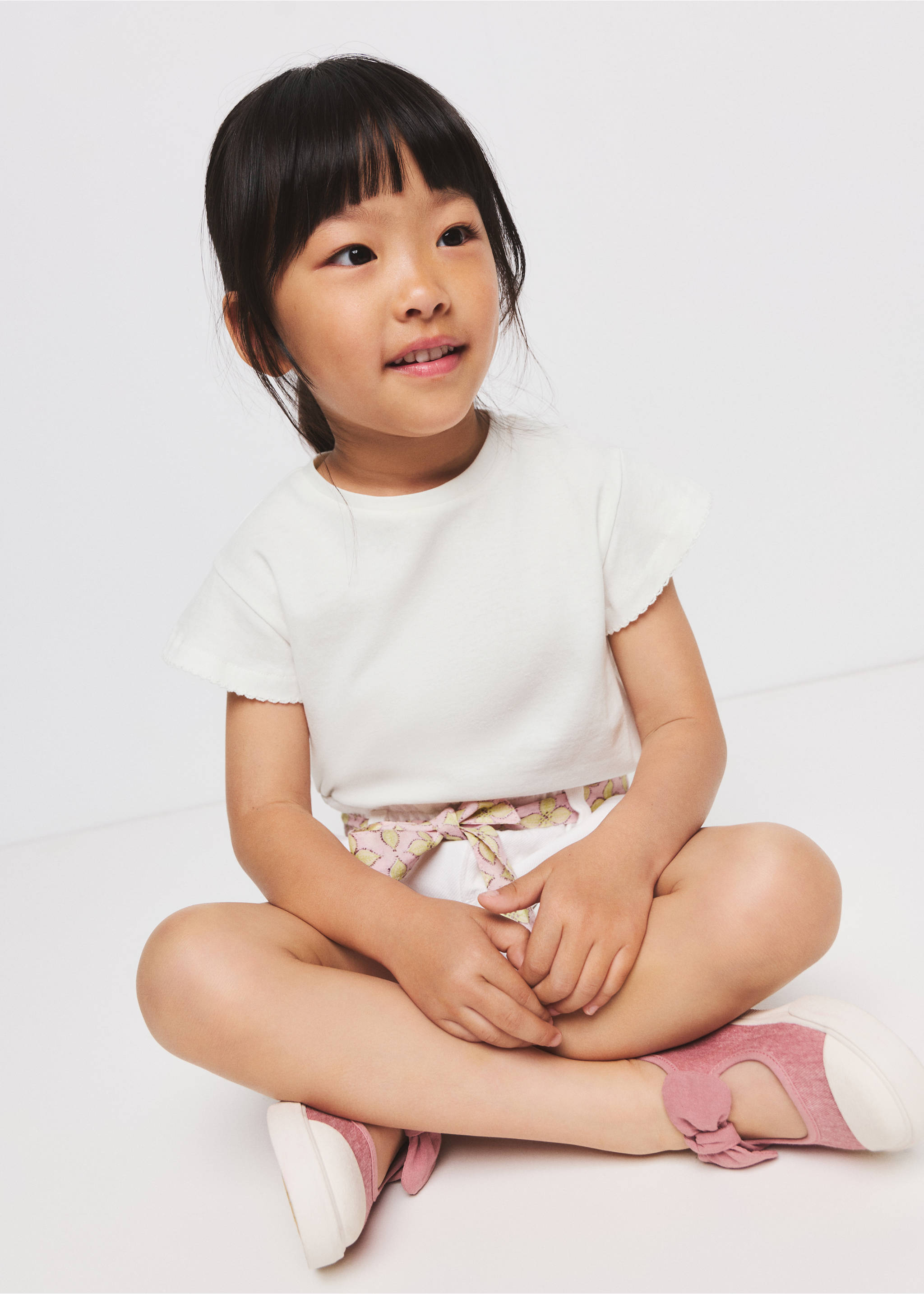 Short-sleeved cotton t-shirt - Medium plane, Off White. Ref: 27005159-00.