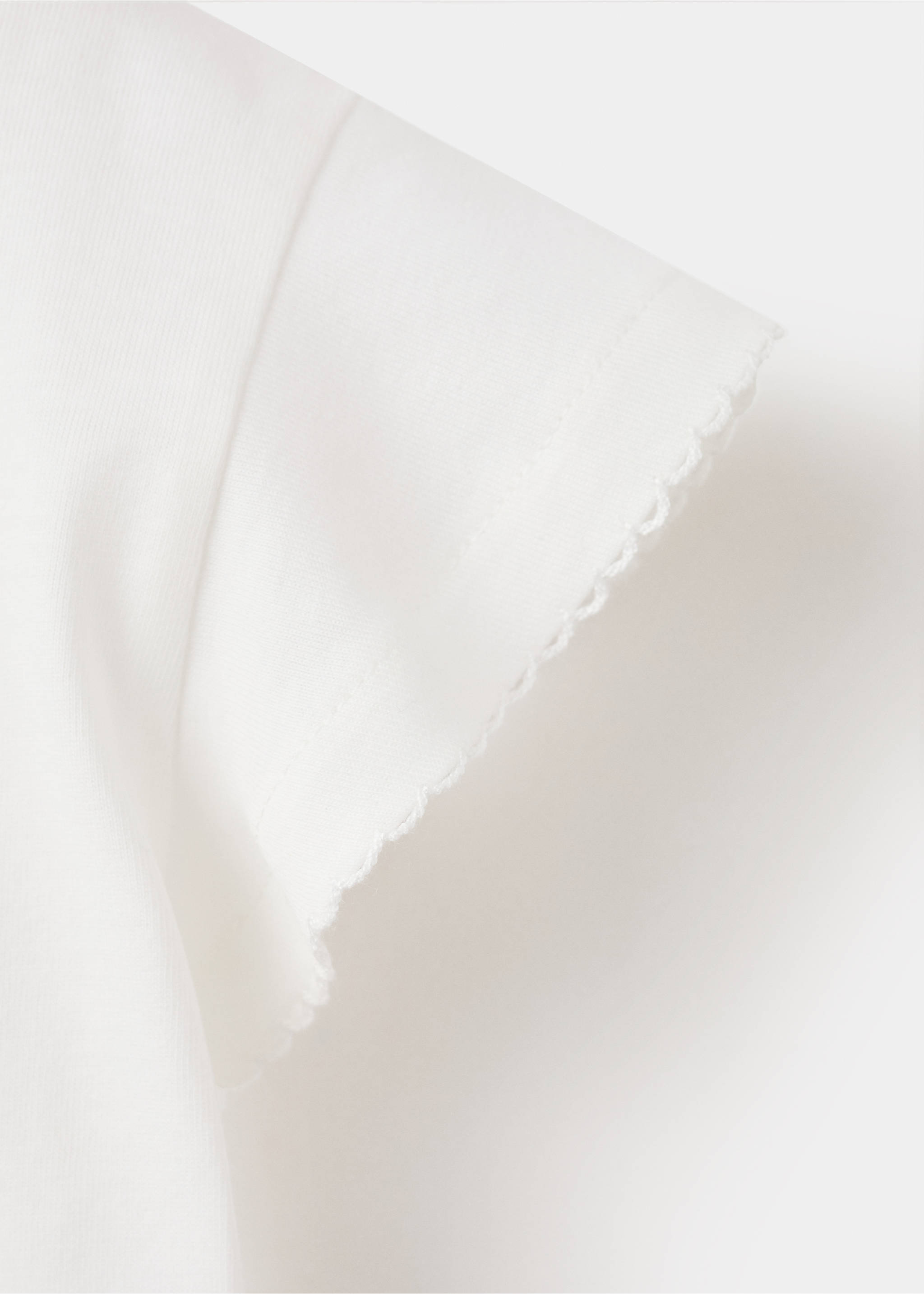 Camiseta algodón manga corta - Detalle del artículo 0, Blanco roto. Ref: 27005159-00.