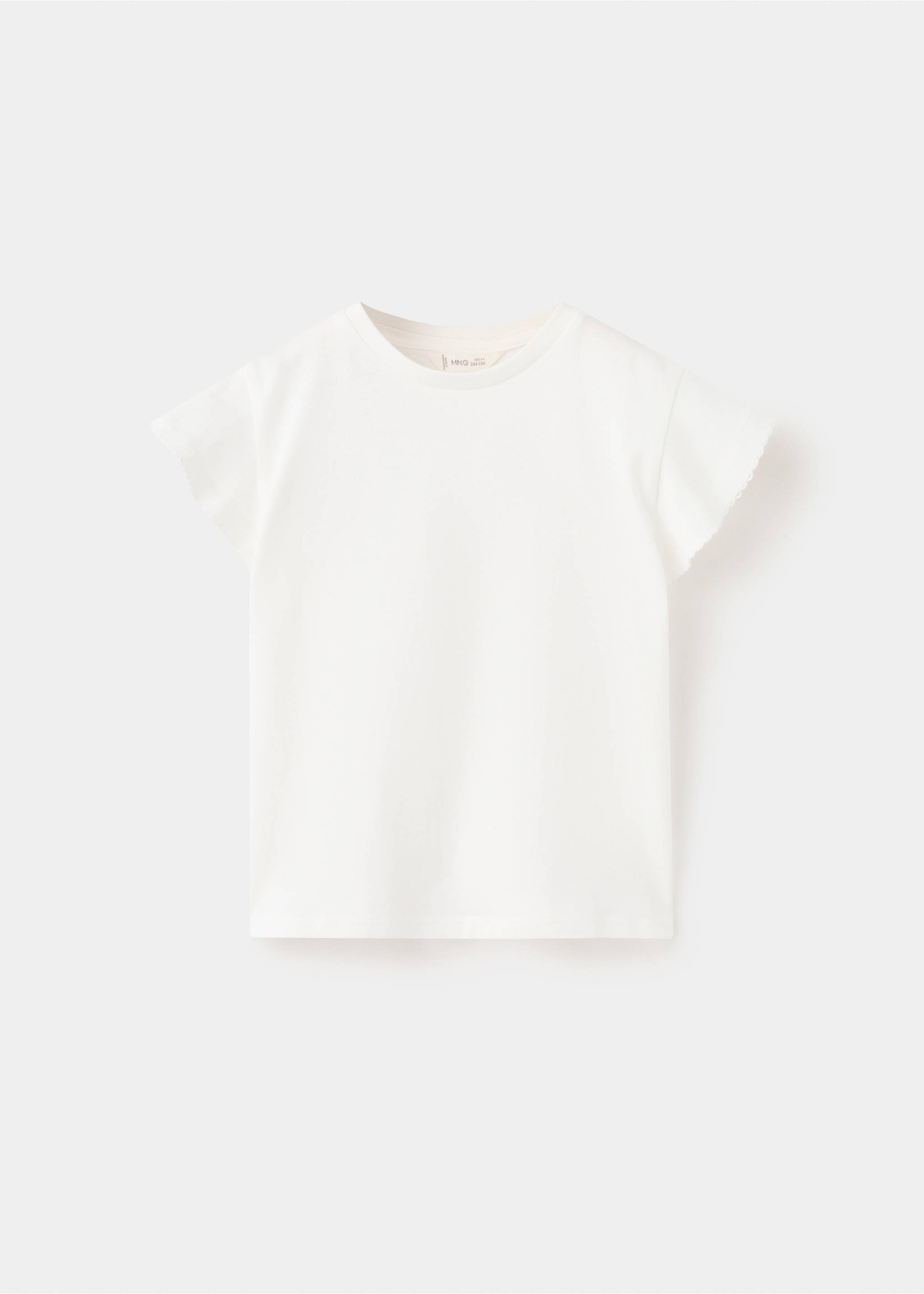 Short-sleeved cotton t-shirt - Article without model, Off White. Ref: 27005159-00.