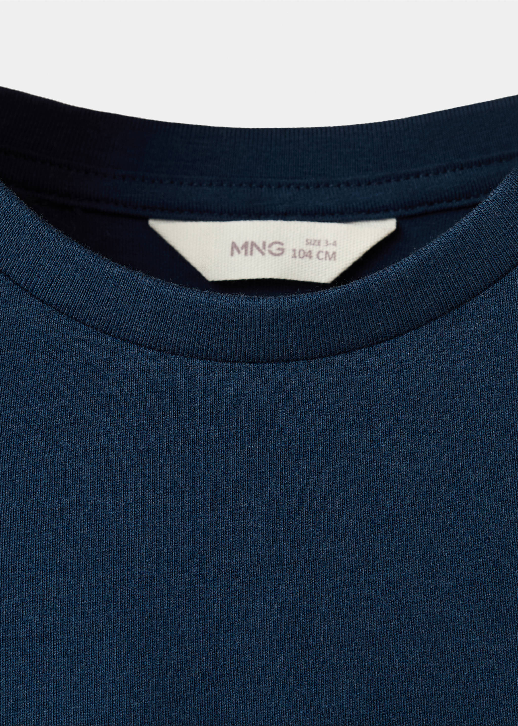Short-sleeved cotton t-shirt - Details of the article 8, Navy. Ref: 27005159-00.
