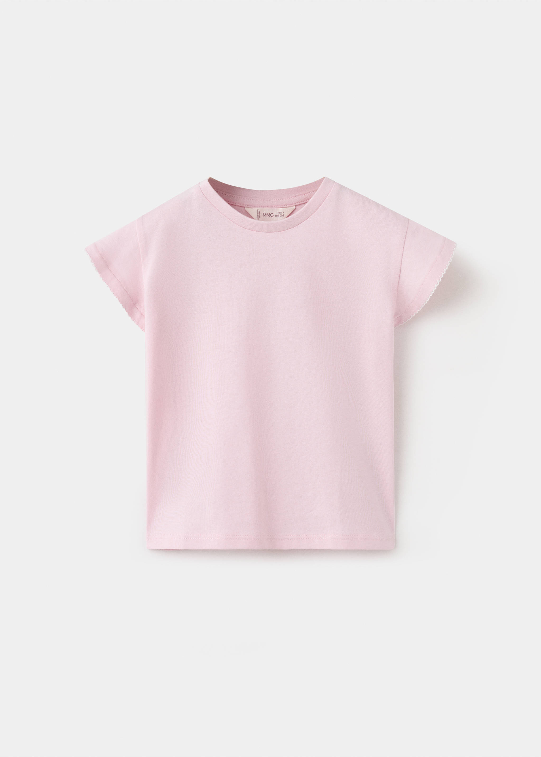 Short-sleeved cotton t-shirt - Article without model, Pink. Ref: 27005159-00.