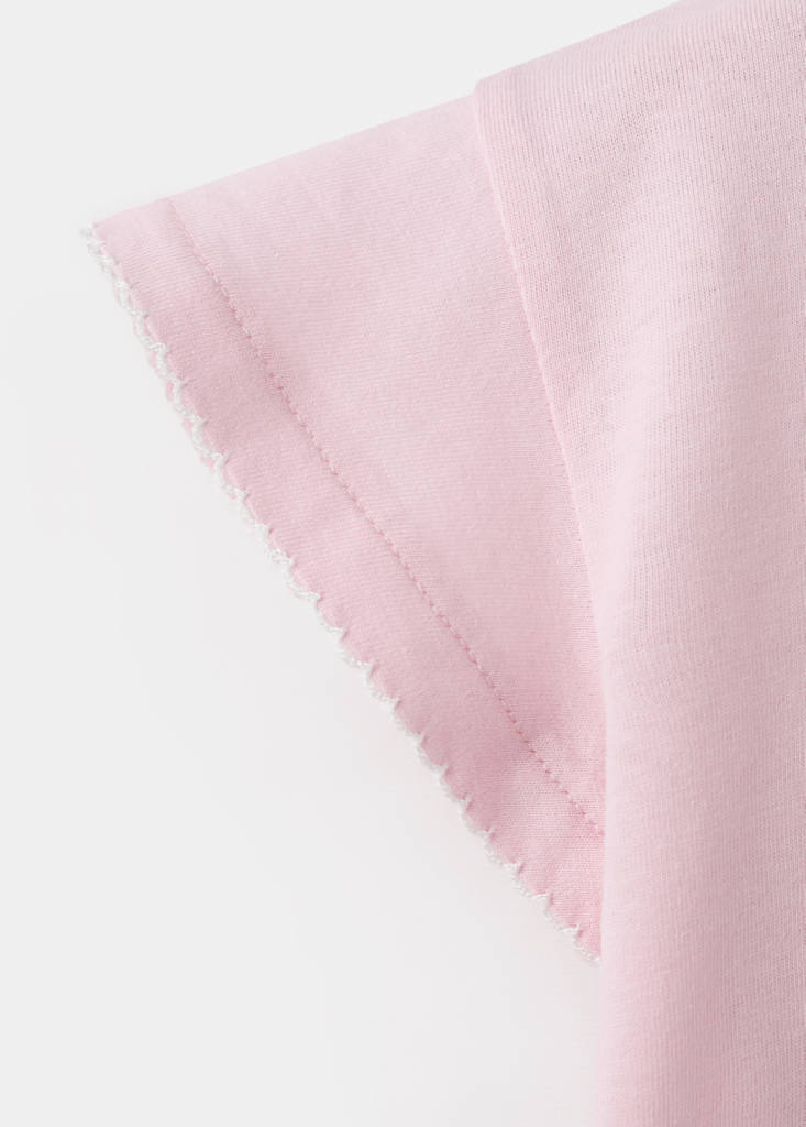 Short-sleeved cotton t-shirt — Pink