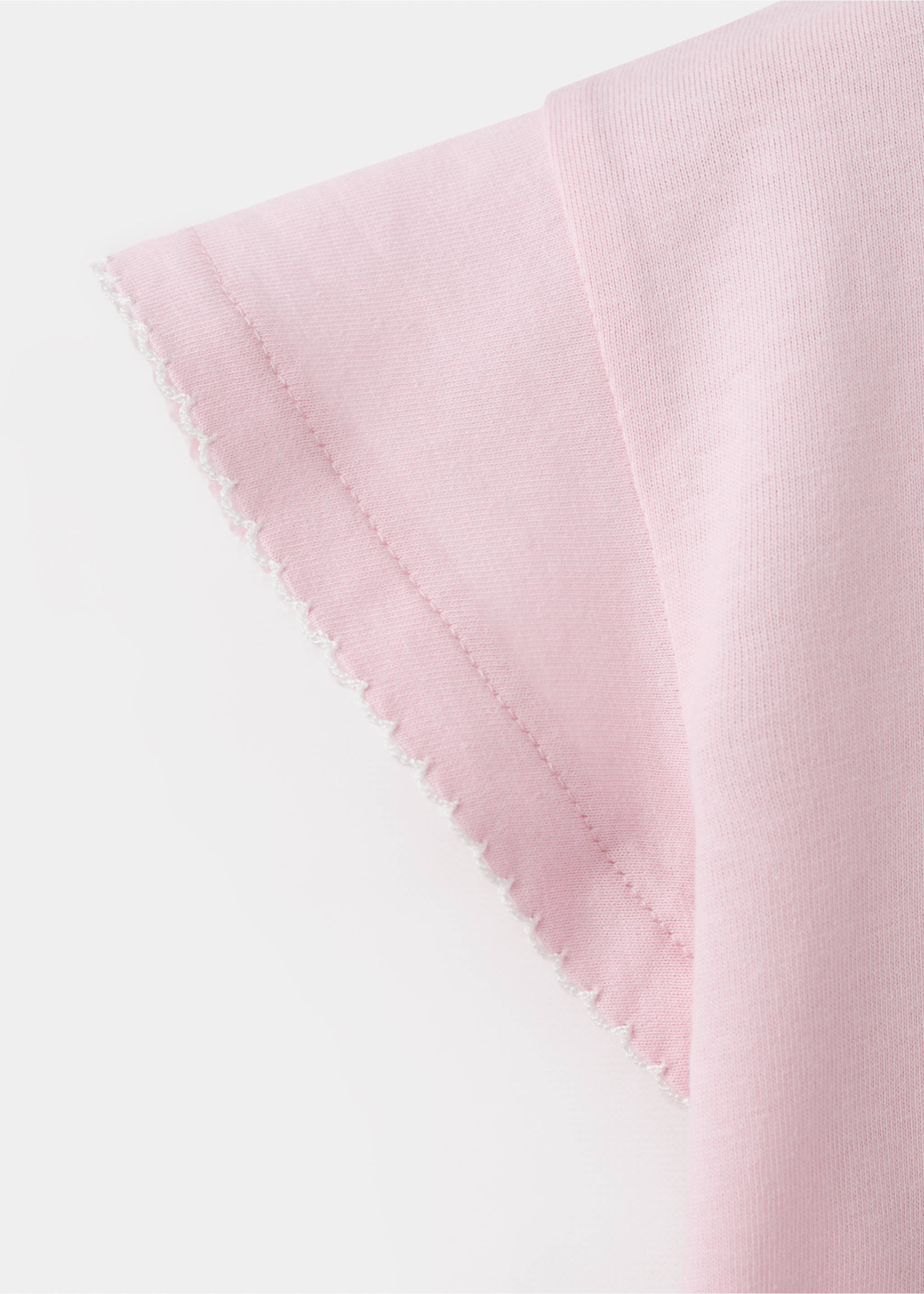 Short-sleeved cotton t-shirt - Details of the article 8, Pink. Ref: 27005159-00.