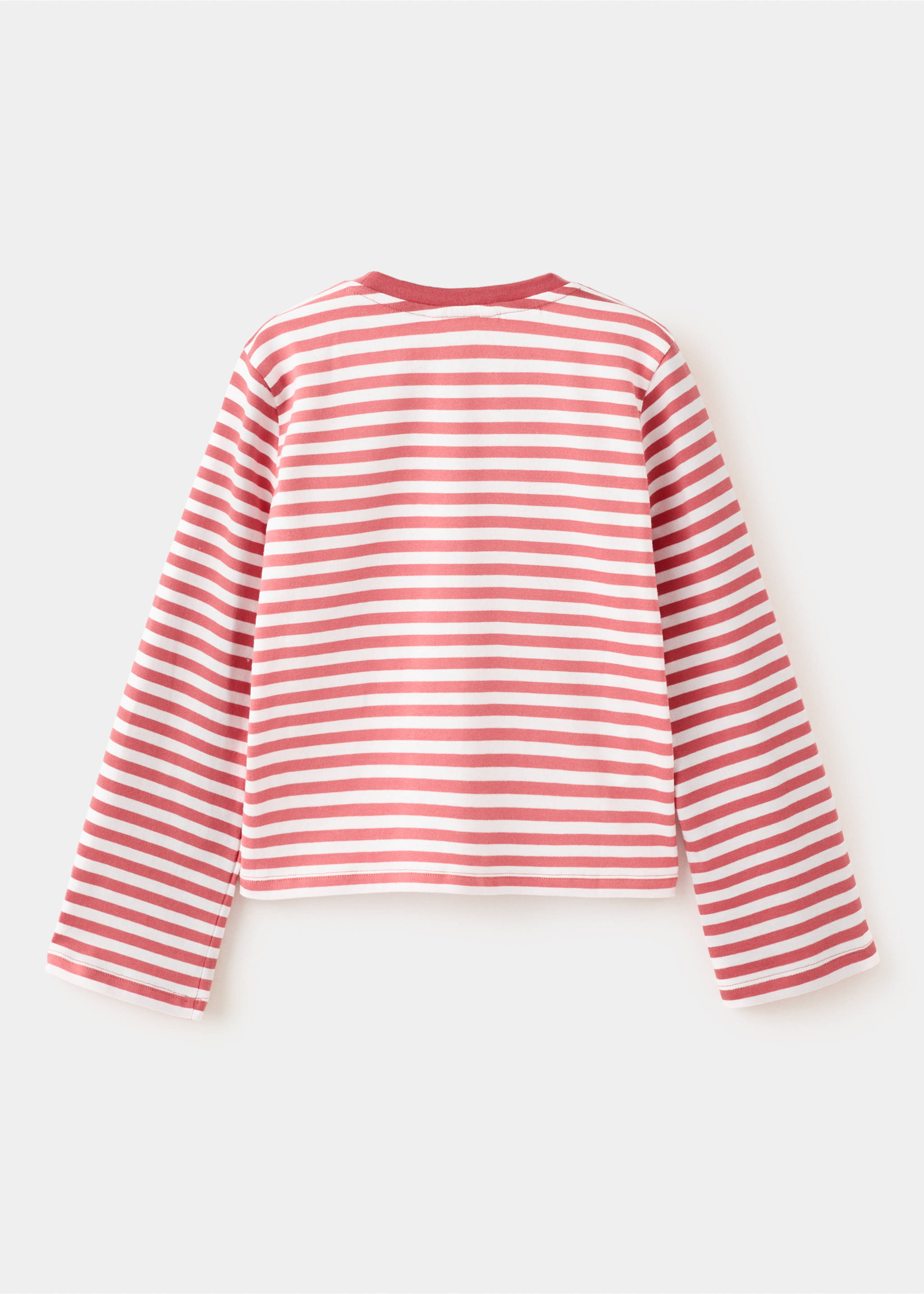 Daisy Donald striped T-shirt - Reverse of the article, Strawberry. Ref: 27005160-00.